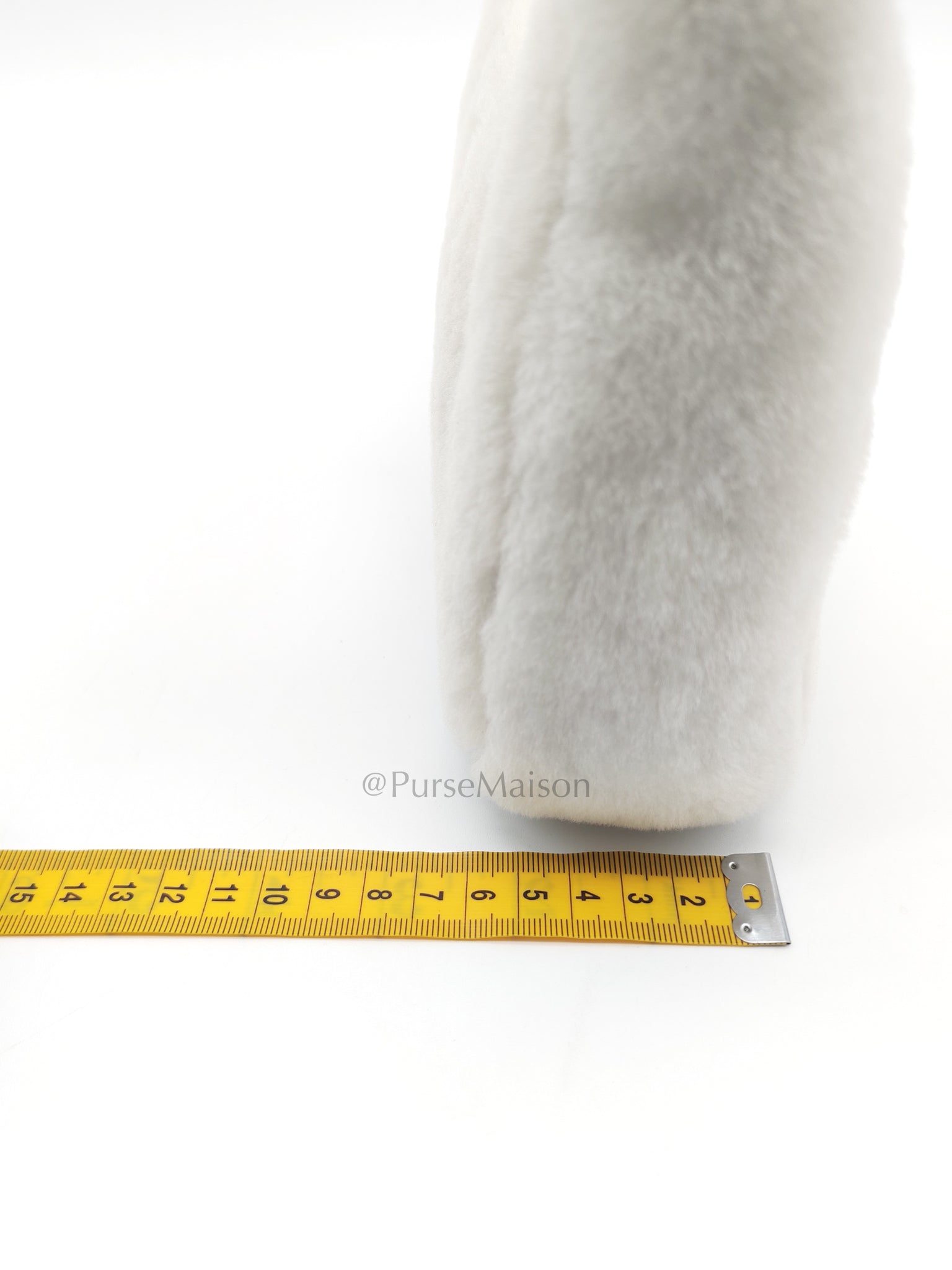 Re-edition 2000 Shearling in Off-White Wool Shoulder Bag | Purse Maison Luxury Bags Shop