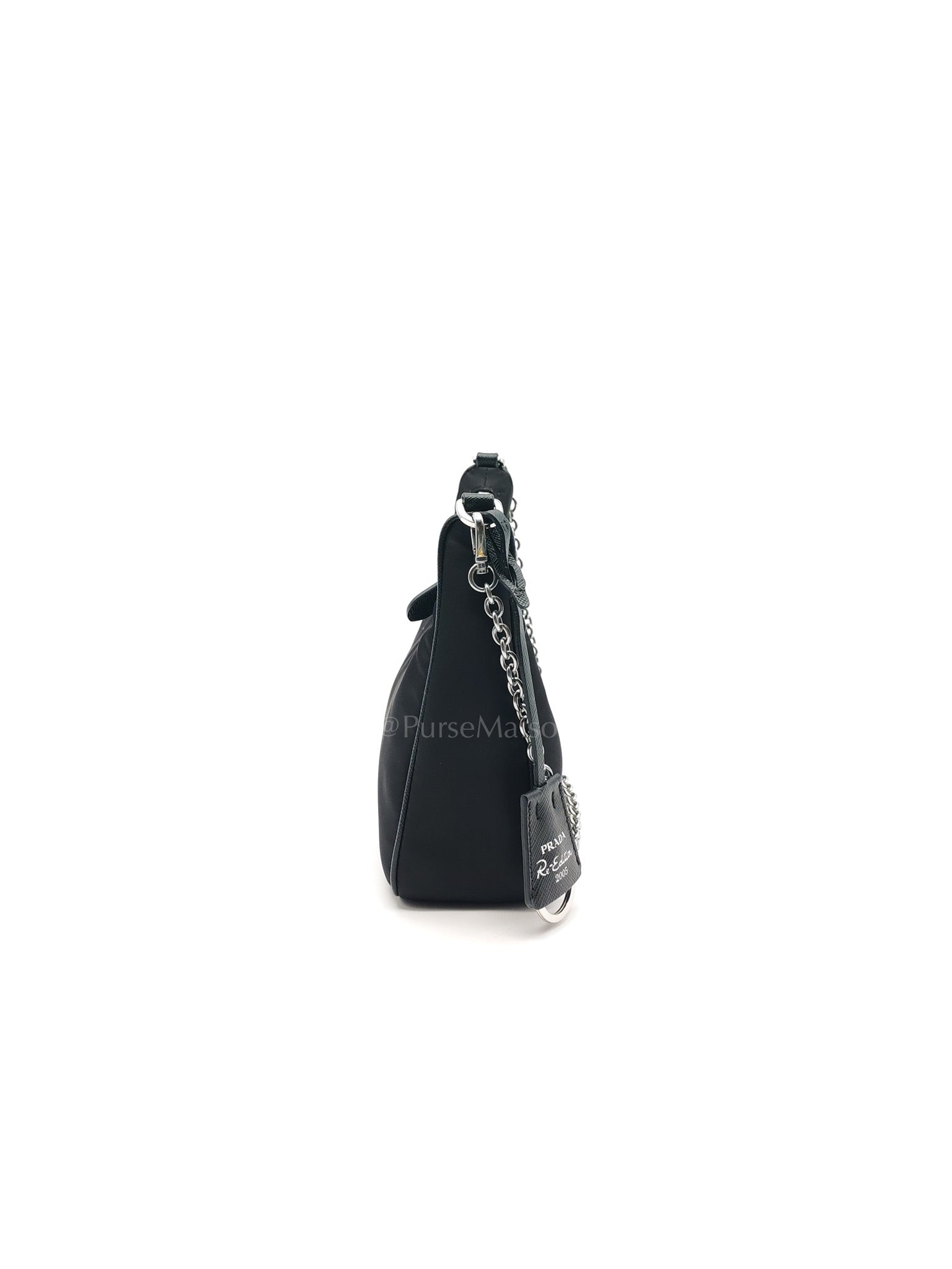 Re-Edition 2005 in Black Nylon Shoulder Bag | Purse Maison Luxury Bags Shop