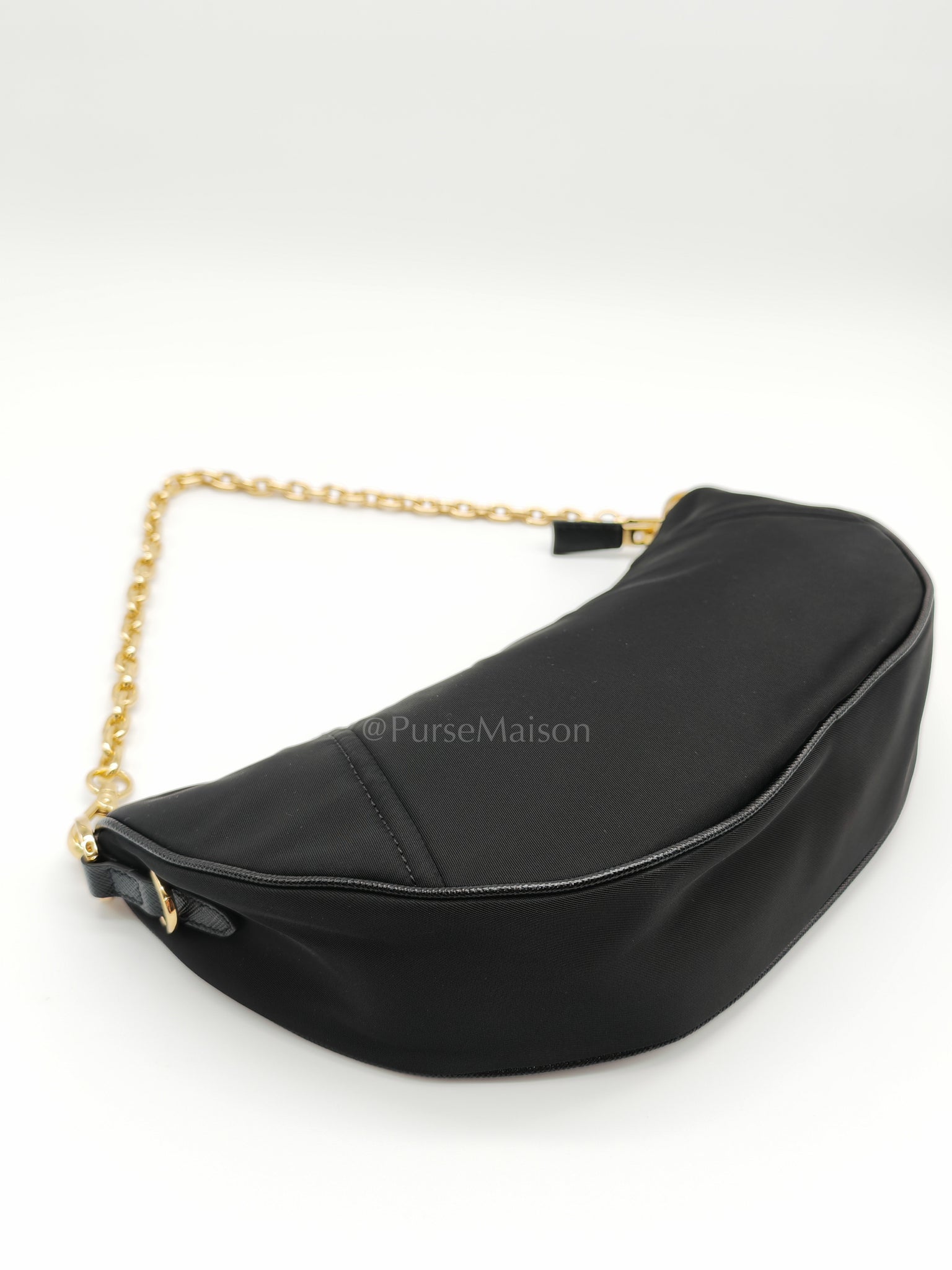 Re-Nylon Demi Lune Bandoliera Crossbody Bag | Purse Maison Luxury Bags Shop
