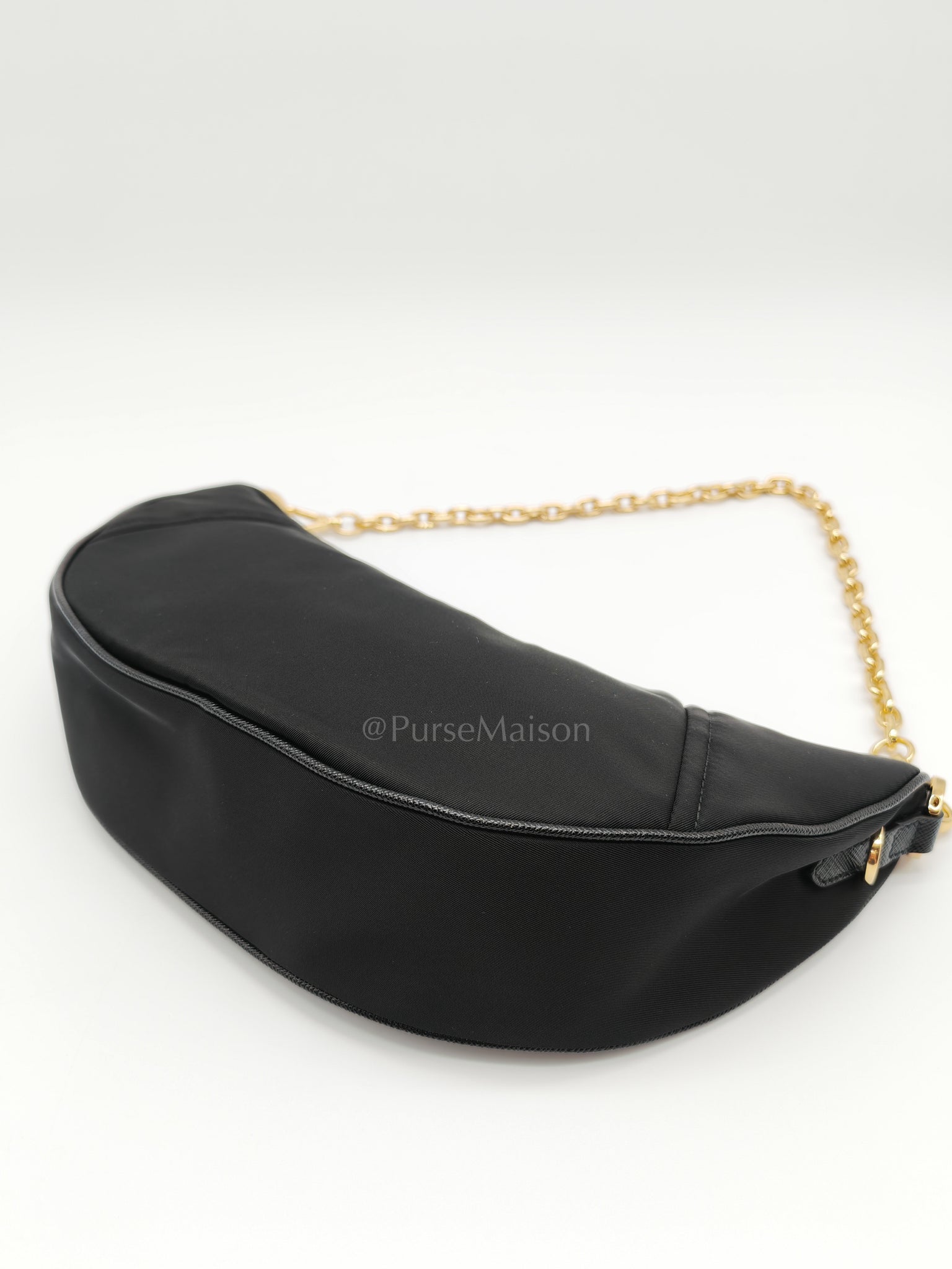 Re-Nylon Demi Lune Bandoliera Crossbody Bag | Purse Maison Luxury Bags Shop