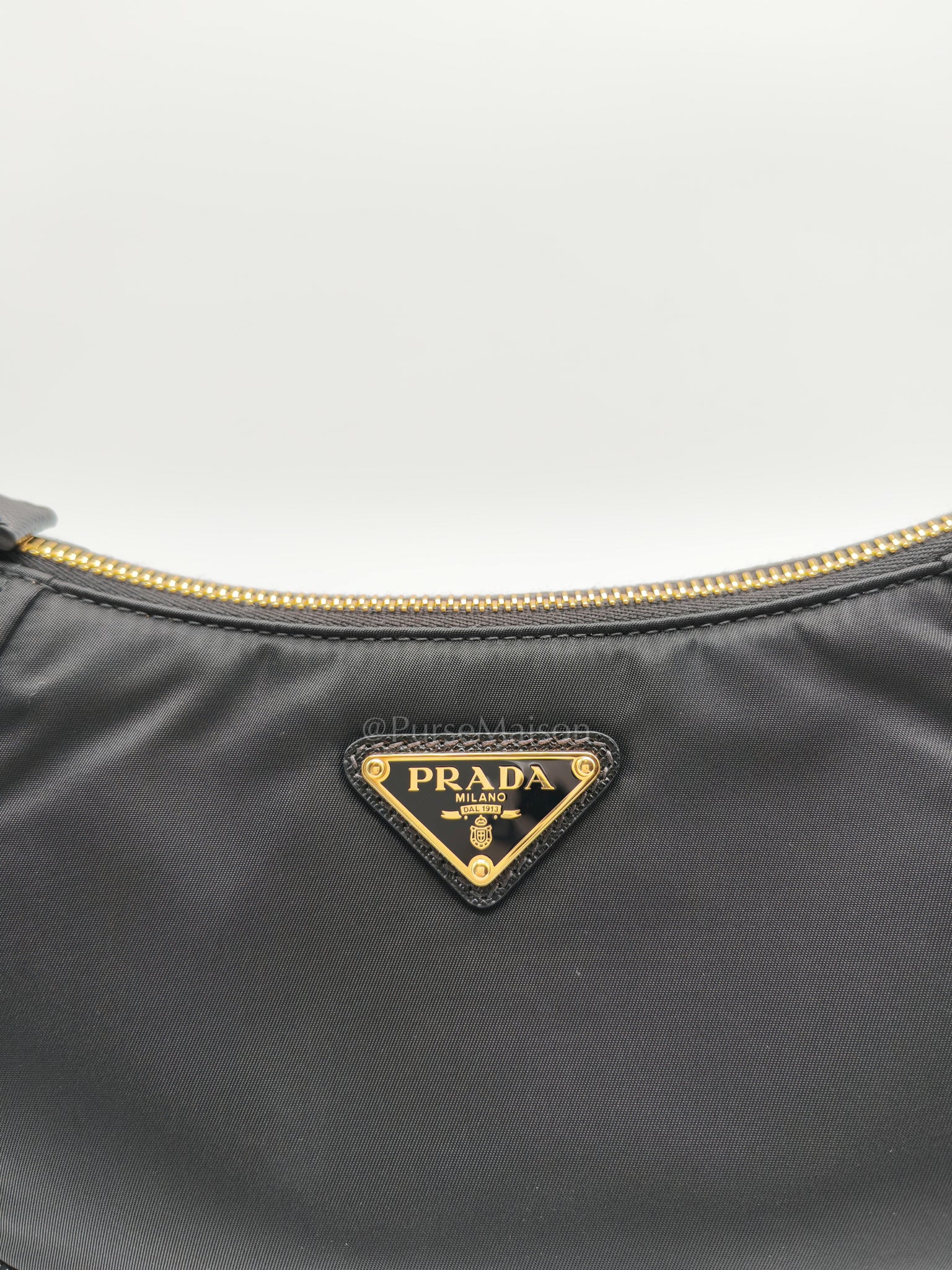 Re-Nylon Demi Lune Bandoliera Crossbody Bag | Purse Maison Luxury Bags Shop