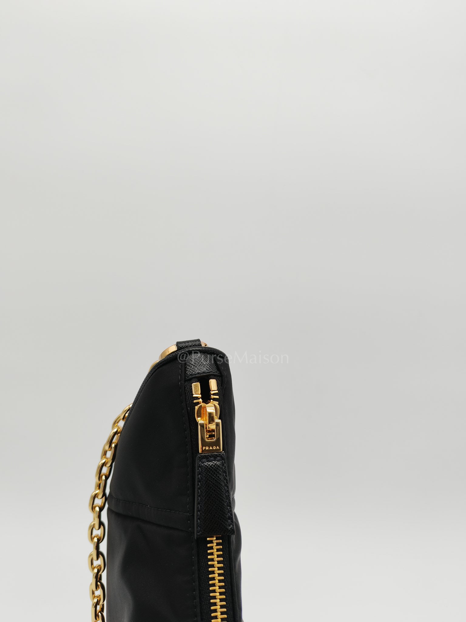 Re-Nylon Demi Lune Bandoliera Crossbody Bag | Purse Maison Luxury Bags Shop