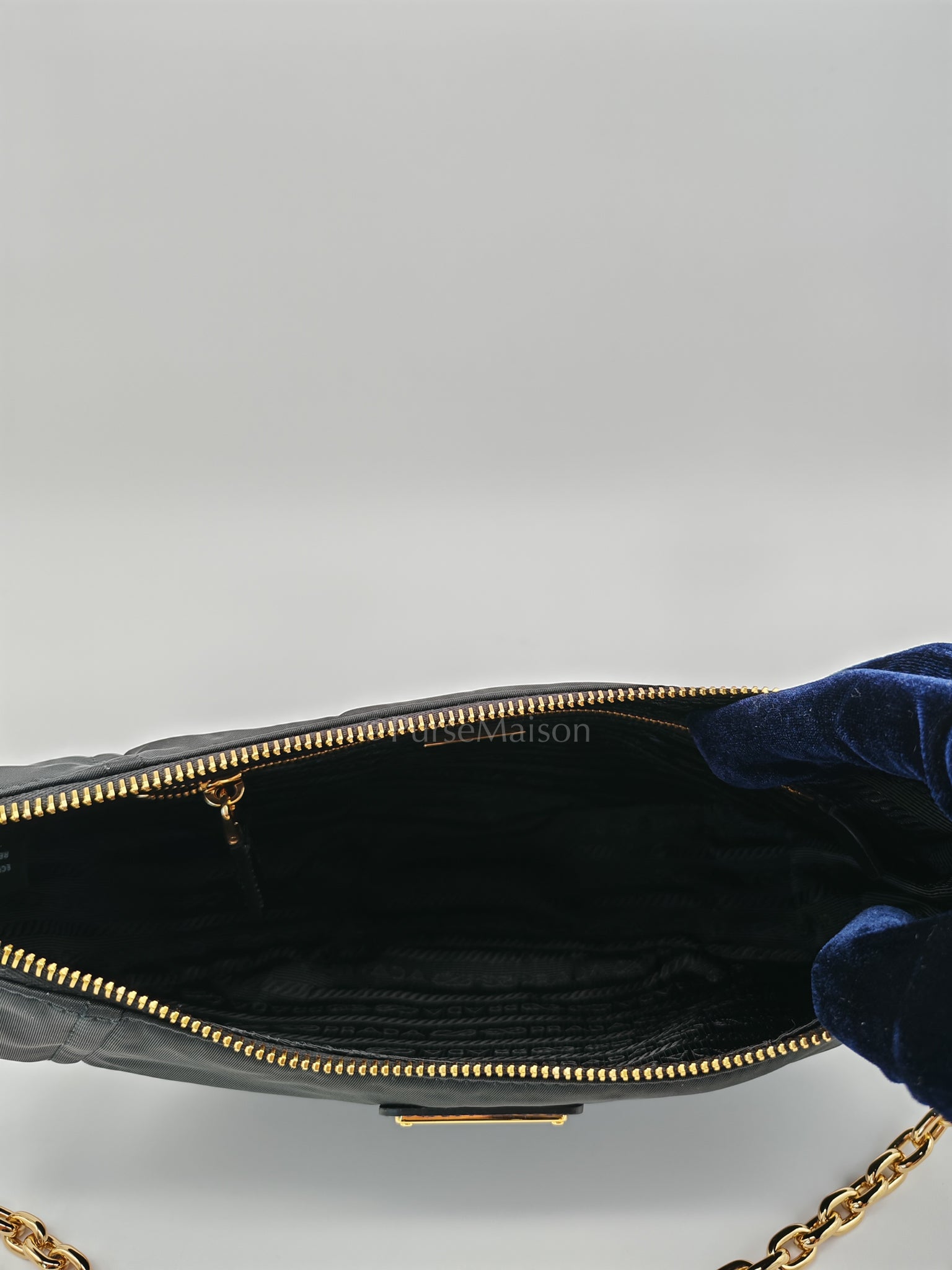 Re-Nylon Demi Lune Bandoliera Crossbody Bag | Purse Maison Luxury Bags Shop