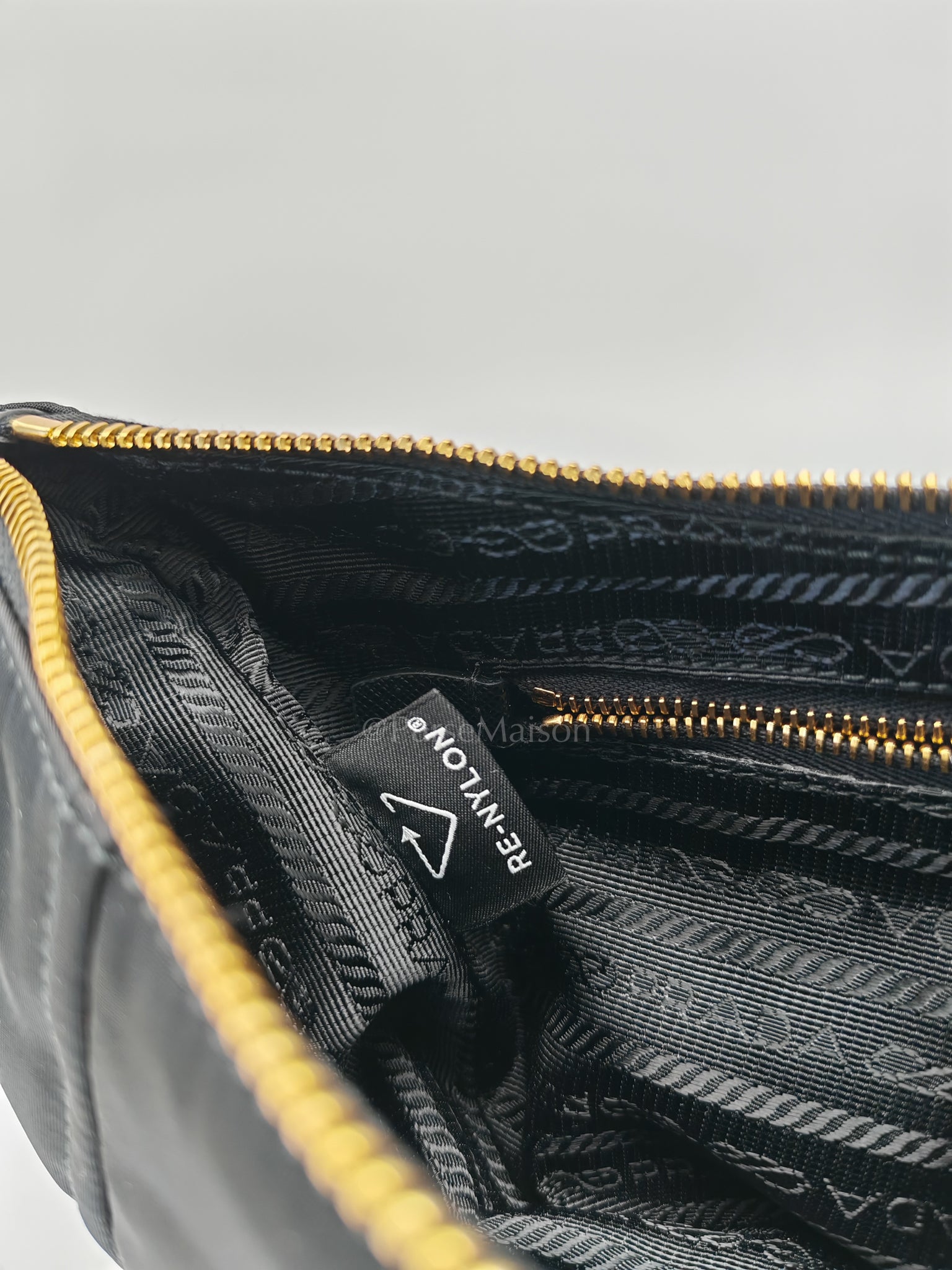 Re-Nylon Demi Lune Bandoliera Crossbody Bag | Purse Maison Luxury Bags Shop