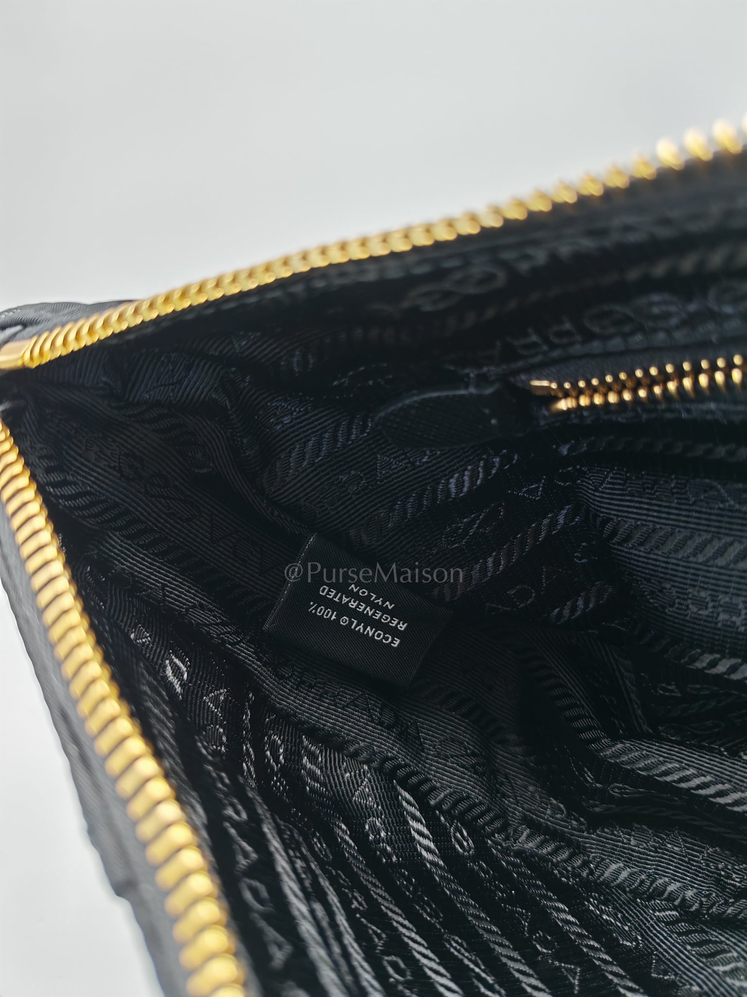 Re-Nylon Demi Lune Bandoliera Crossbody Bag | Purse Maison Luxury Bags Shop