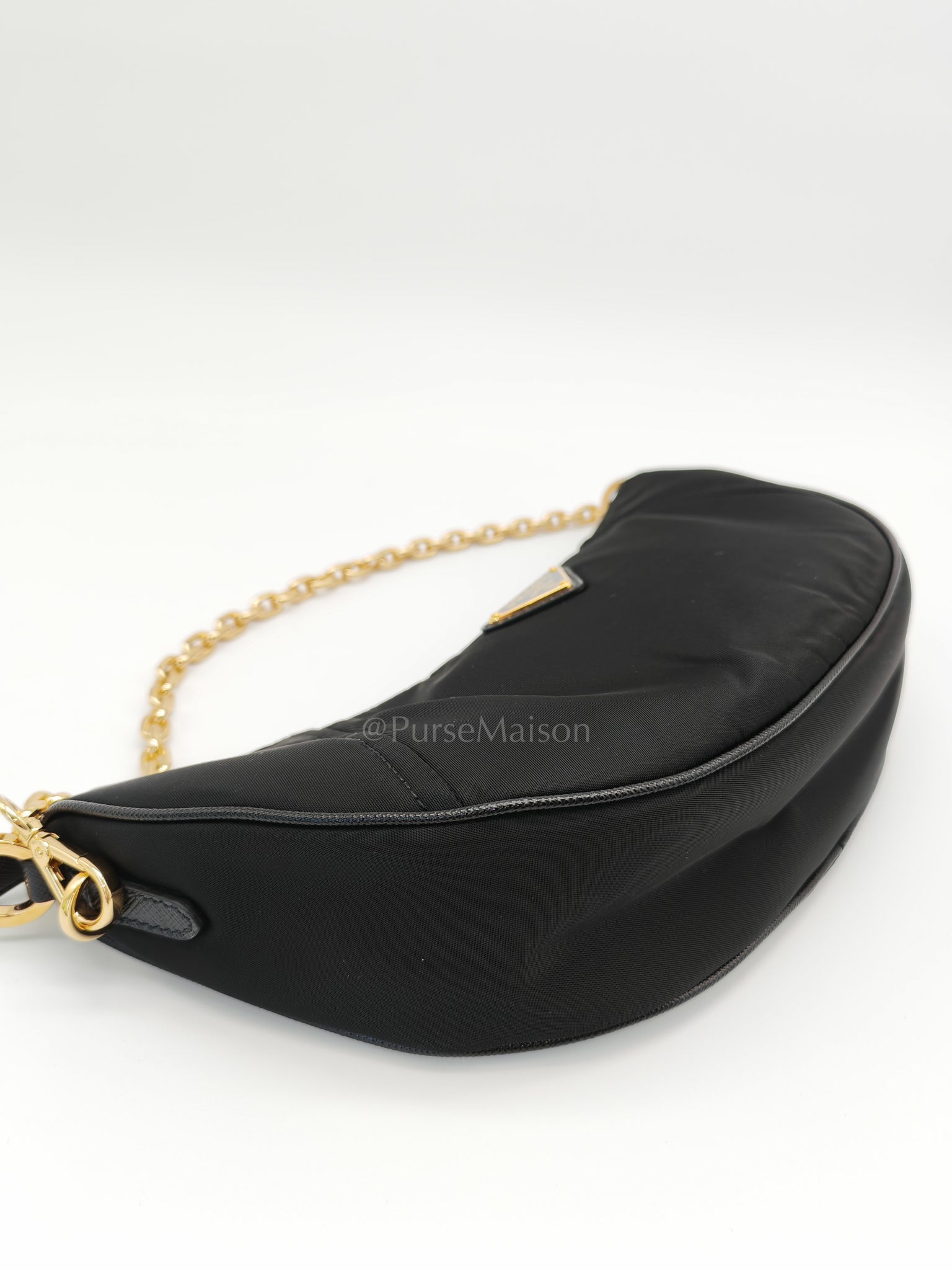 Re-Nylon Demi Lune Bandoliera Crossbody Bag | Purse Maison Luxury Bags Shop