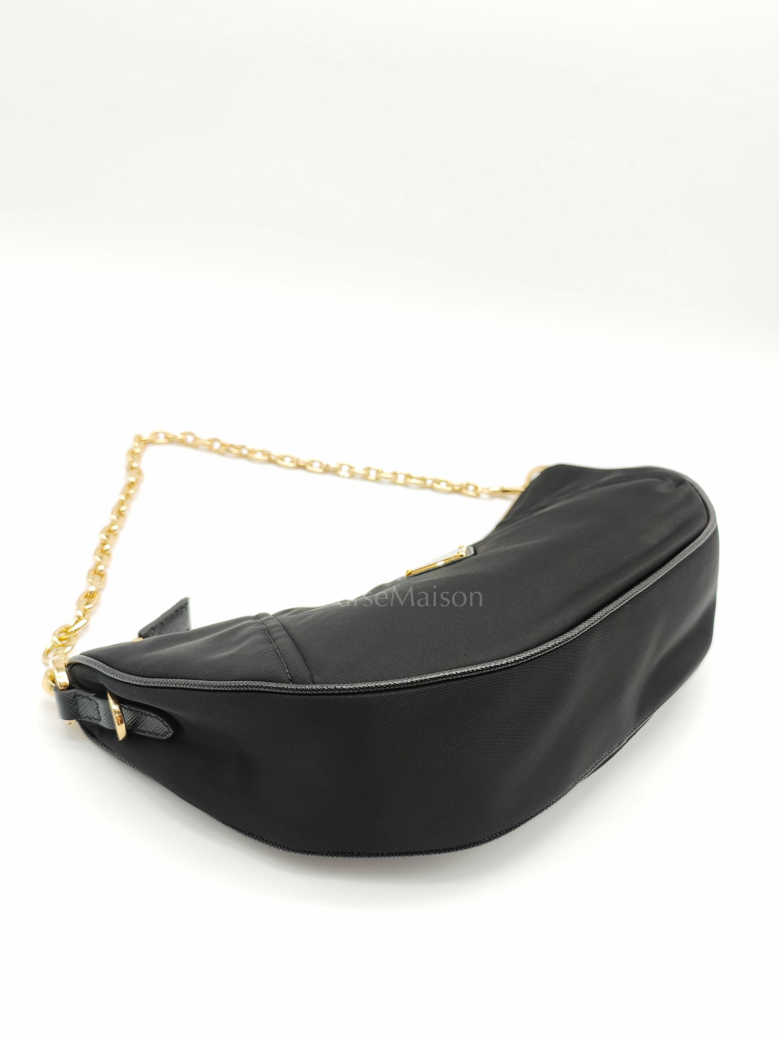 Re-Nylon Demi Lune Bandoliera Crossbody Bag | Purse Maison Luxury Bags Shop