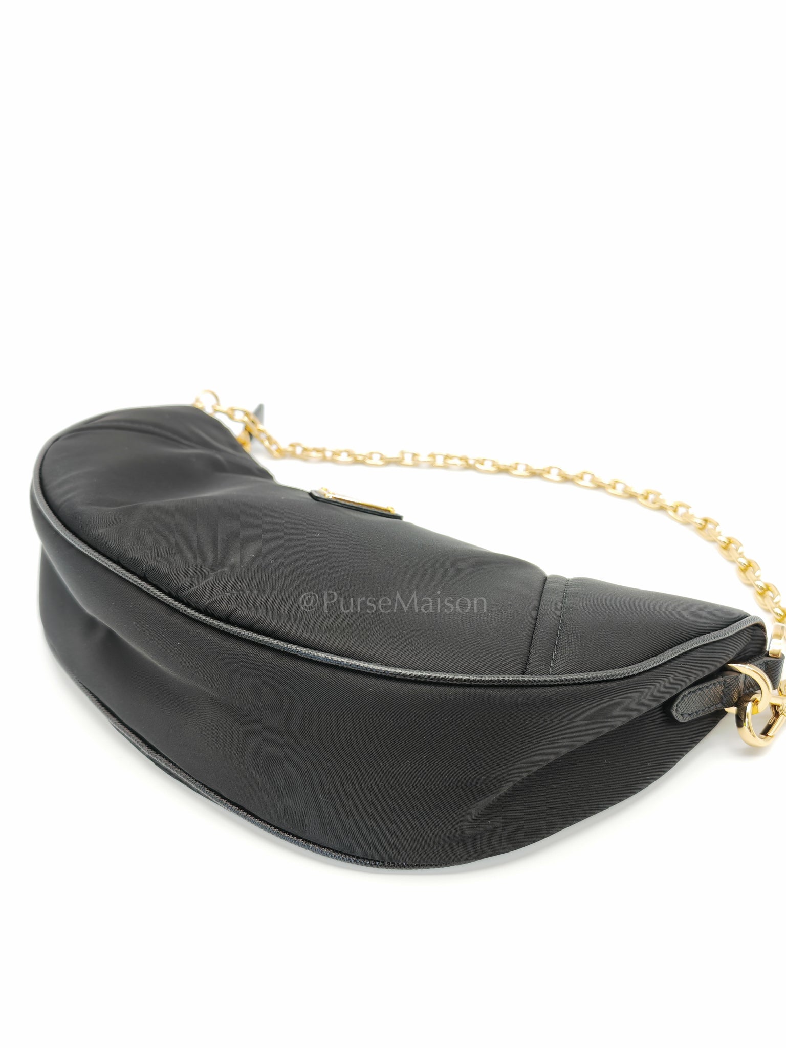 Re-Nylon Demi Lune Bandoliera Crossbody Bag | Purse Maison Luxury Bags Shop