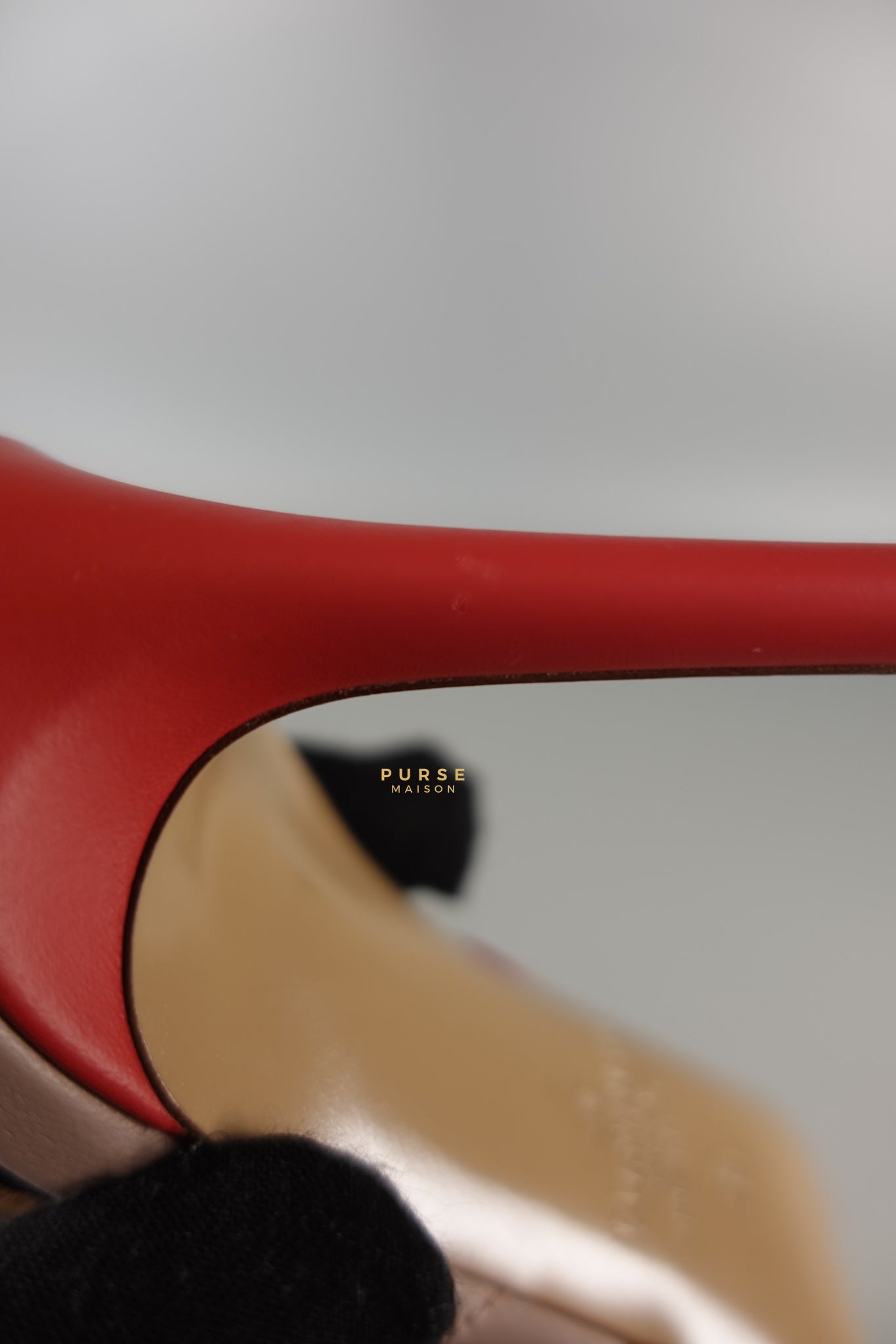 Red Leather Rockstud Slingback Pumps (Size 36EU 22.7cm) | Purse Maison Luxury Bags Shop