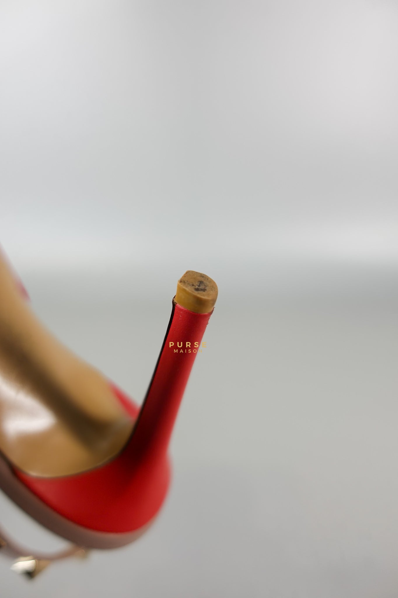 Red Leather Rockstud Slingback Pumps (Size 36EU 22.7cm) | Purse Maison Luxury Bags Shop