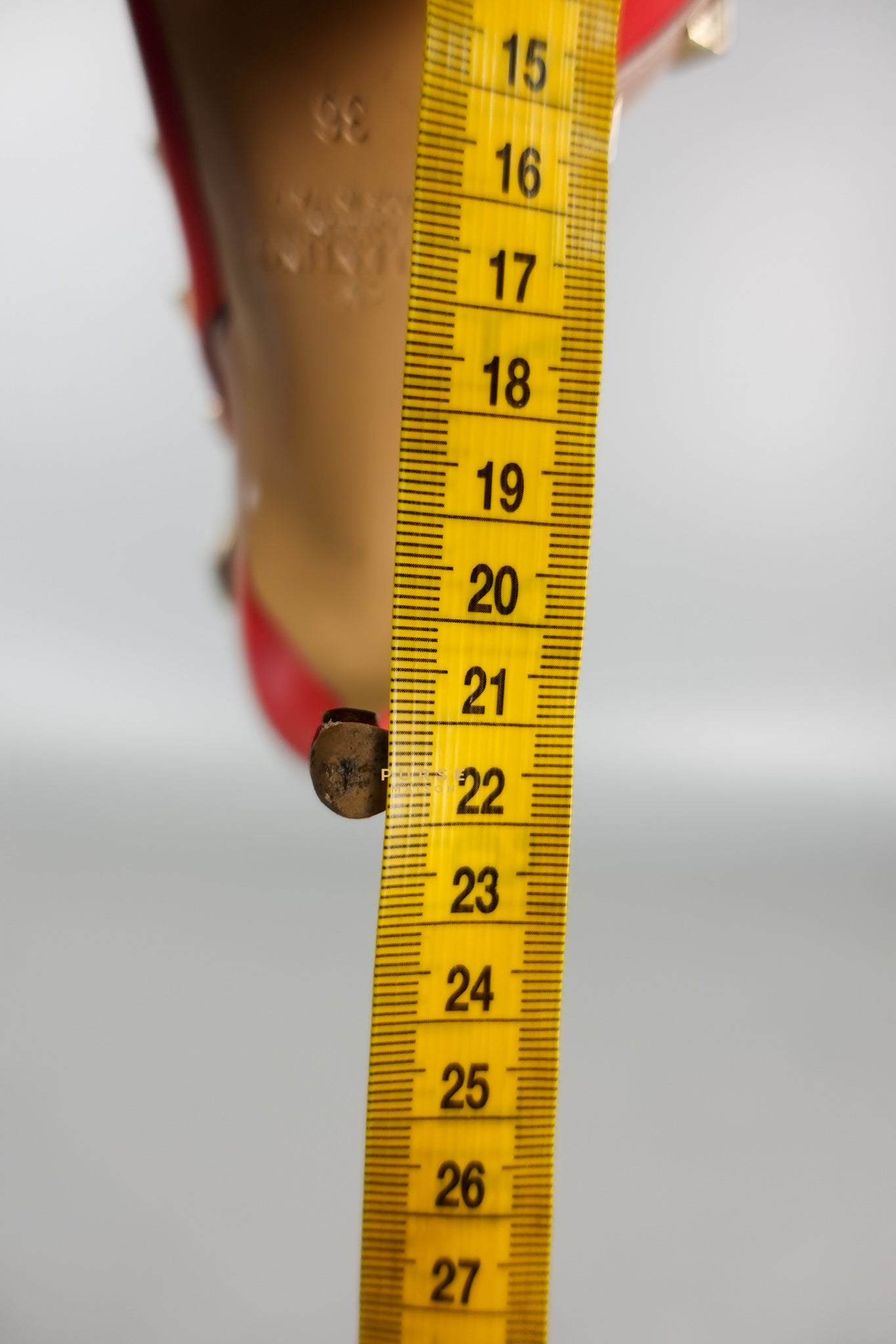 Red Leather Rockstud Slingback Pumps (Size 36EU 22.7cm) | Purse Maison Luxury Bags Shop