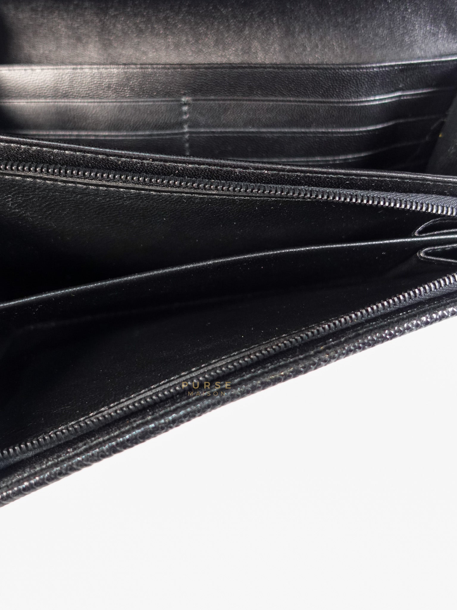 Red Multicolor Karung Flap Long Wallet | Purse Maison Luxury Bags Shop