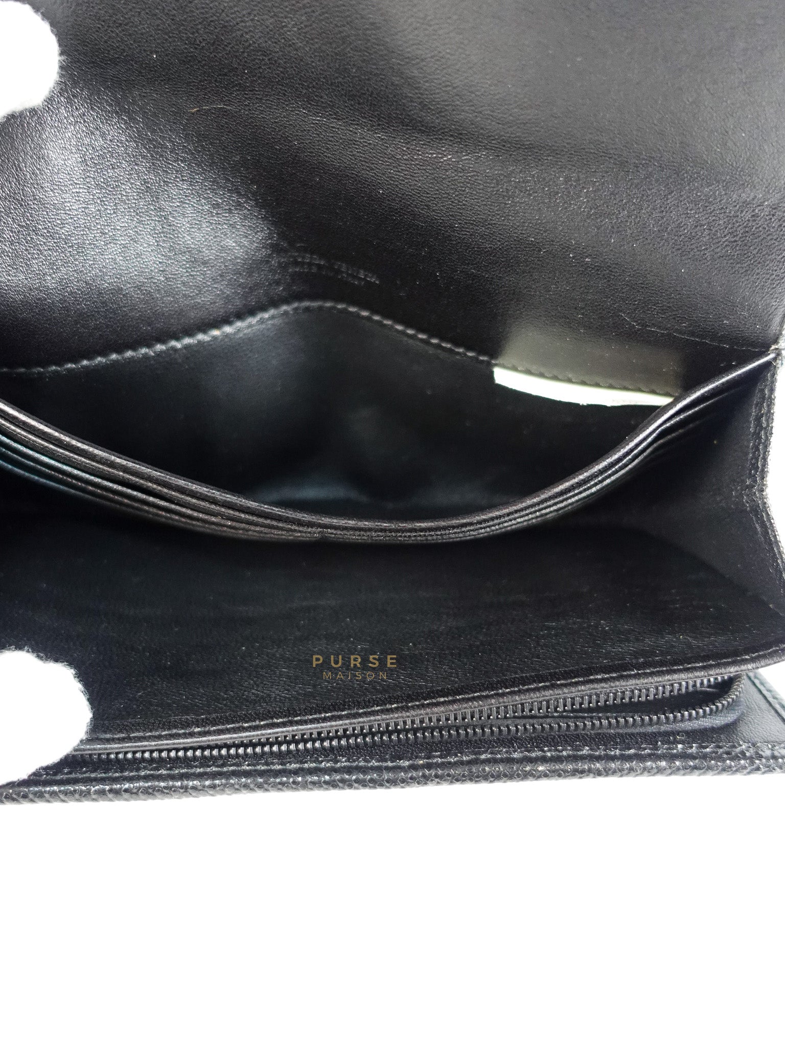 Red Multicolor Karung Flap Long Wallet | Purse Maison Luxury Bags Shop