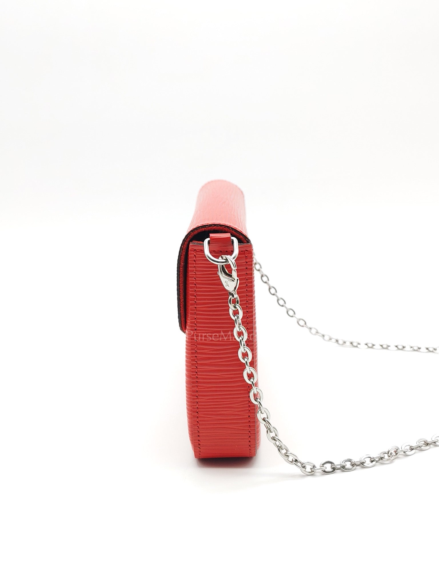 Felicie GM in Red Epi Leather Silver Hardware (Date code: TJ0117)