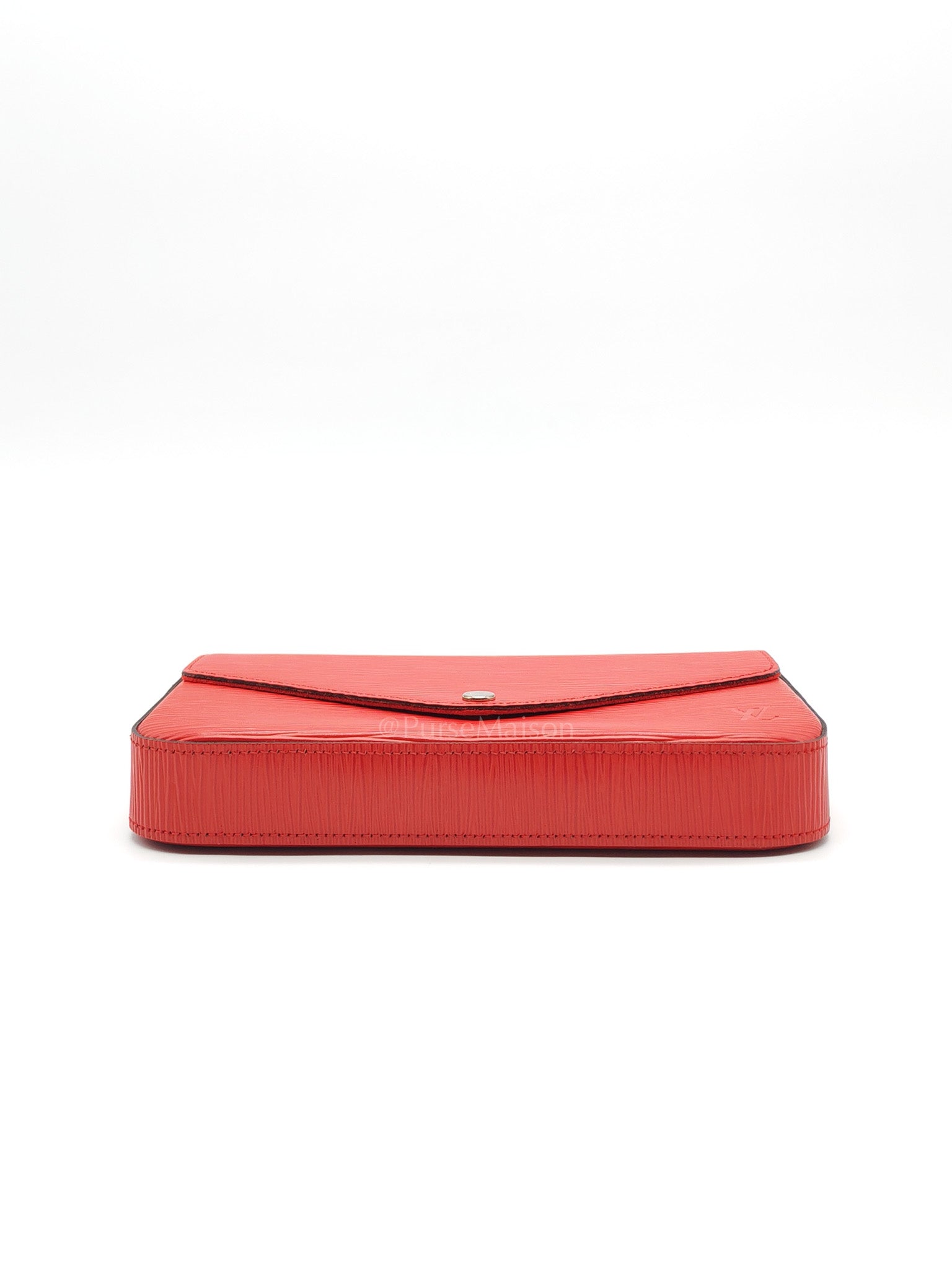 Felicie GM in Red Epi Leather Silver Hardware (Date code: TJ0117)