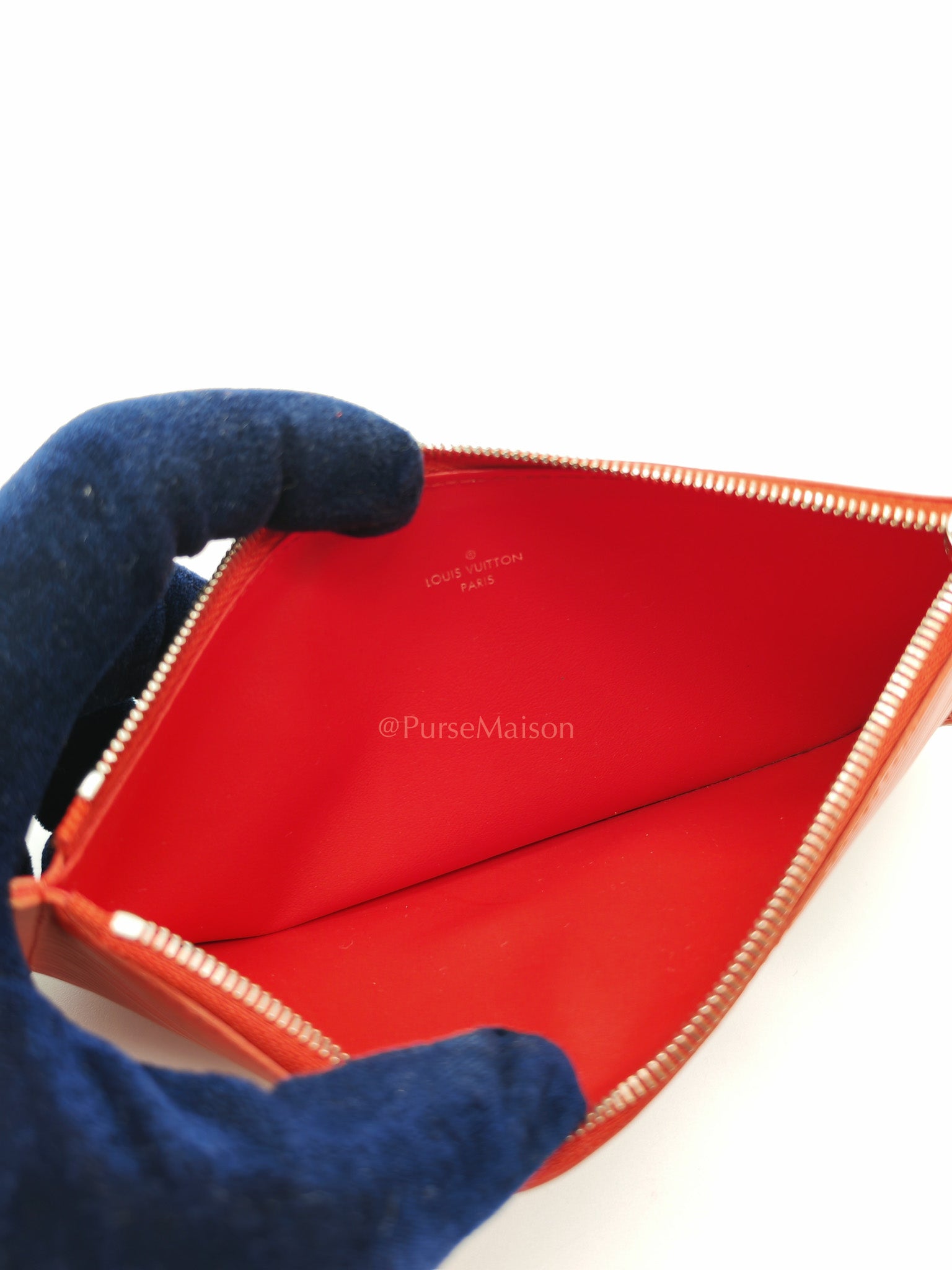 Felicie GM in Red Epi Leather Silver Hardware (Date code: TJ0117)