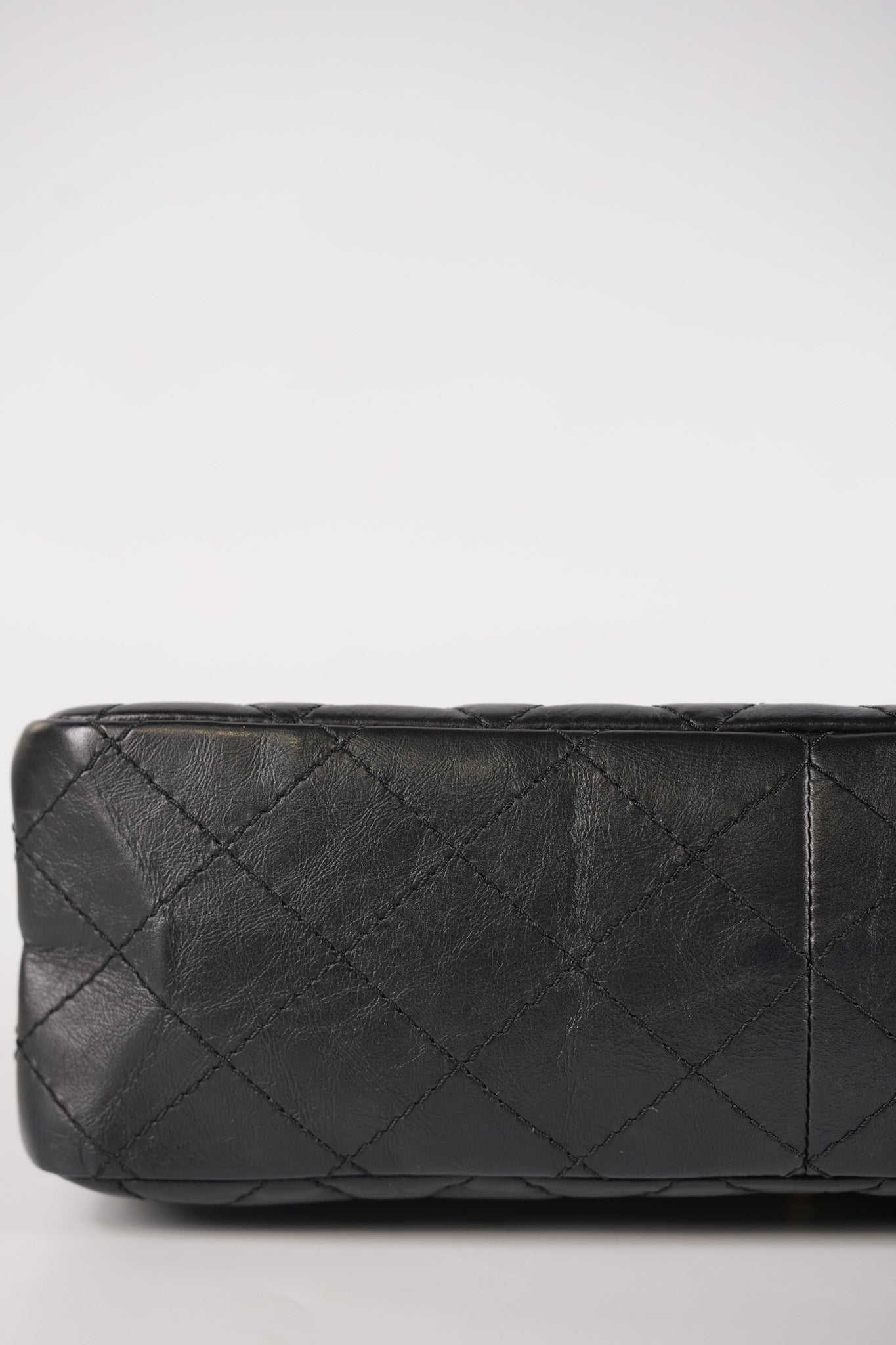 Reissue 2.55 Size 226 (Medium) in Black Quilted Calfskin Leather & Gold Hardware Series 21 | Purse Maison Luxury Bags Shop