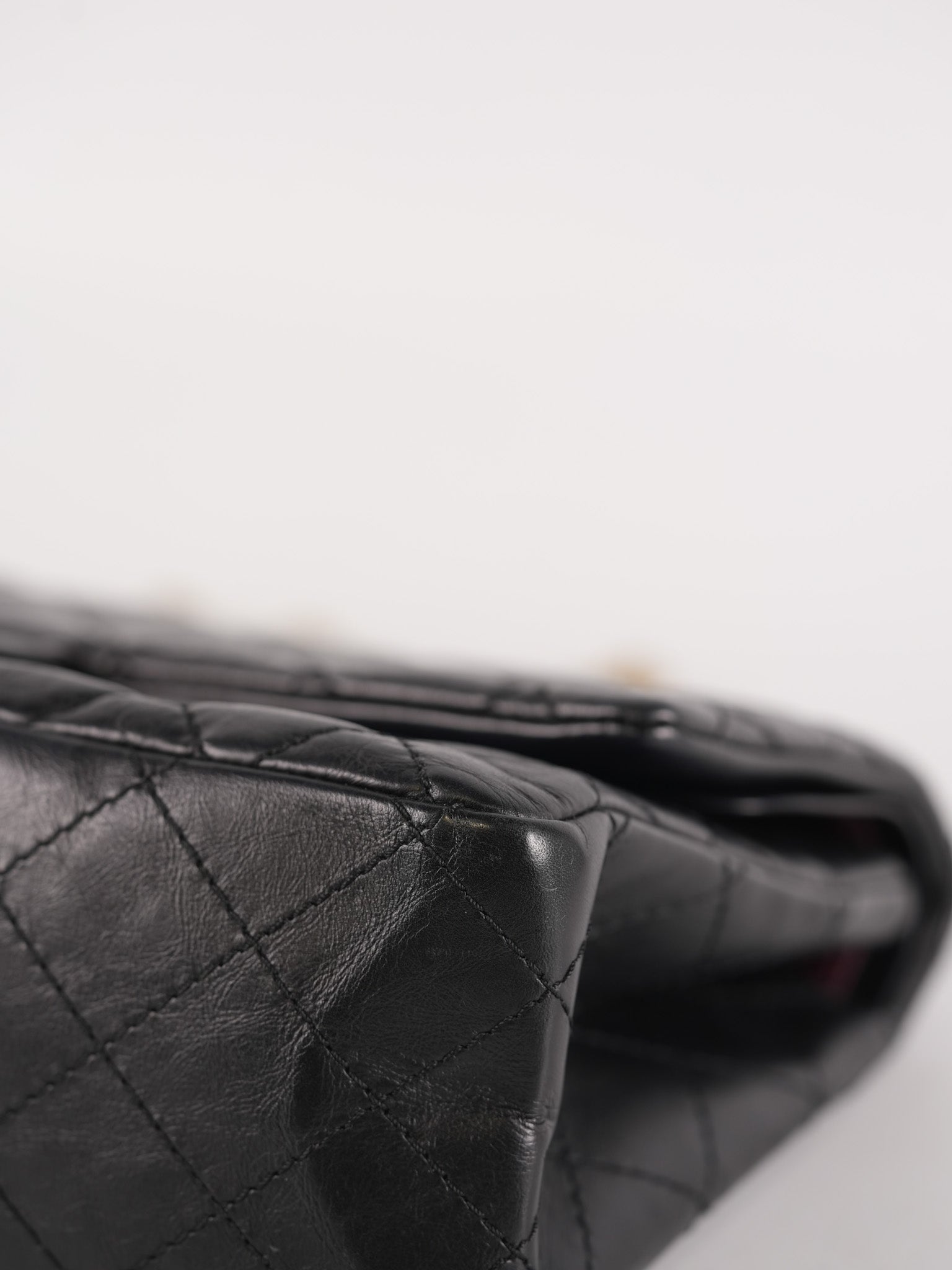 Reissue 2.55 Size 226 (Medium) in Black Quilted Calfskin Leather & Gold Hardware Series 21 | Purse Maison Luxury Bags Shop