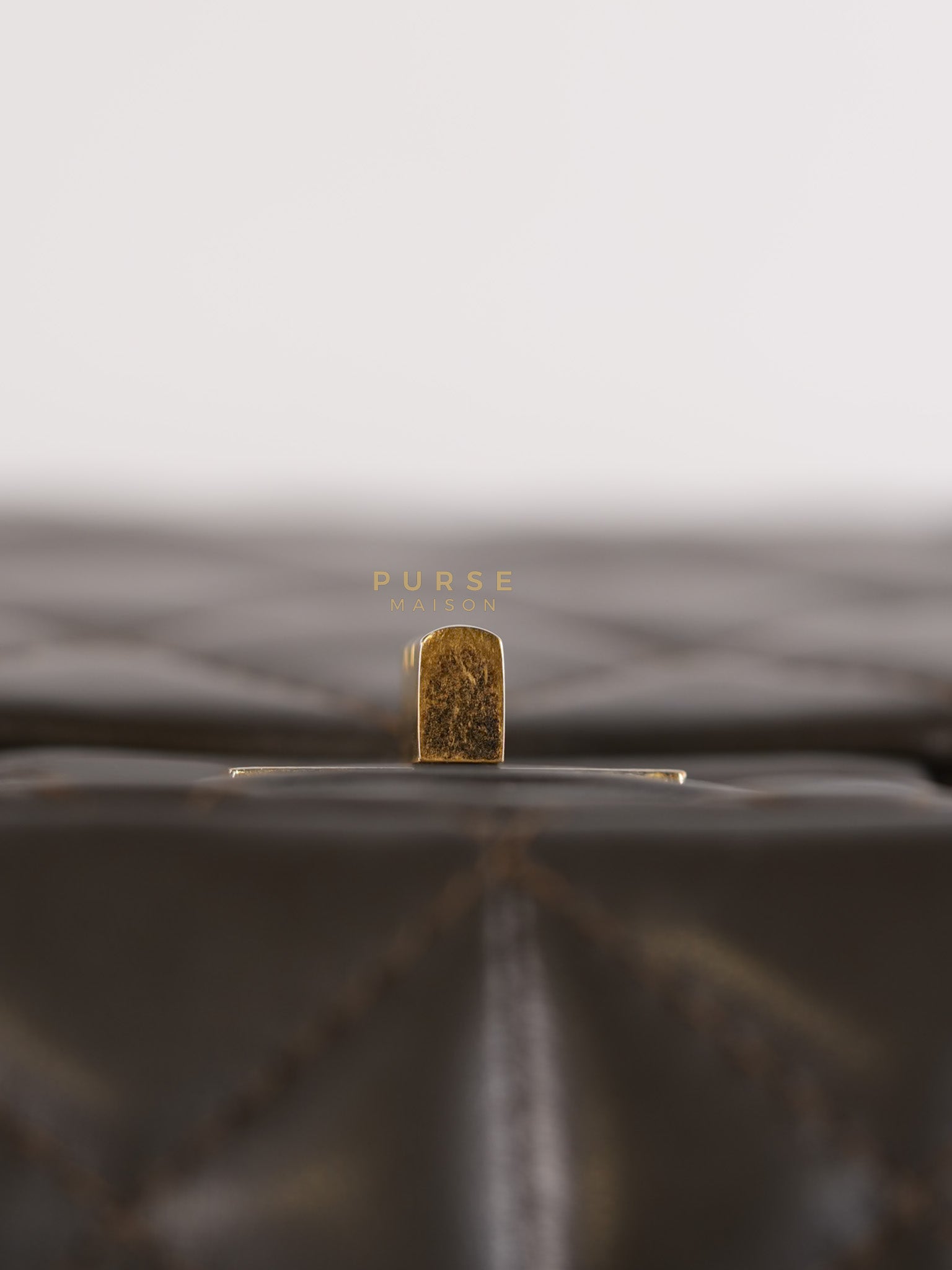 Reissue 2.55 Jumbo Bag in Charcoal Green Lambskin Leather & Gold Hardware Series 13 | Purse Maison Luxury Bags Shop