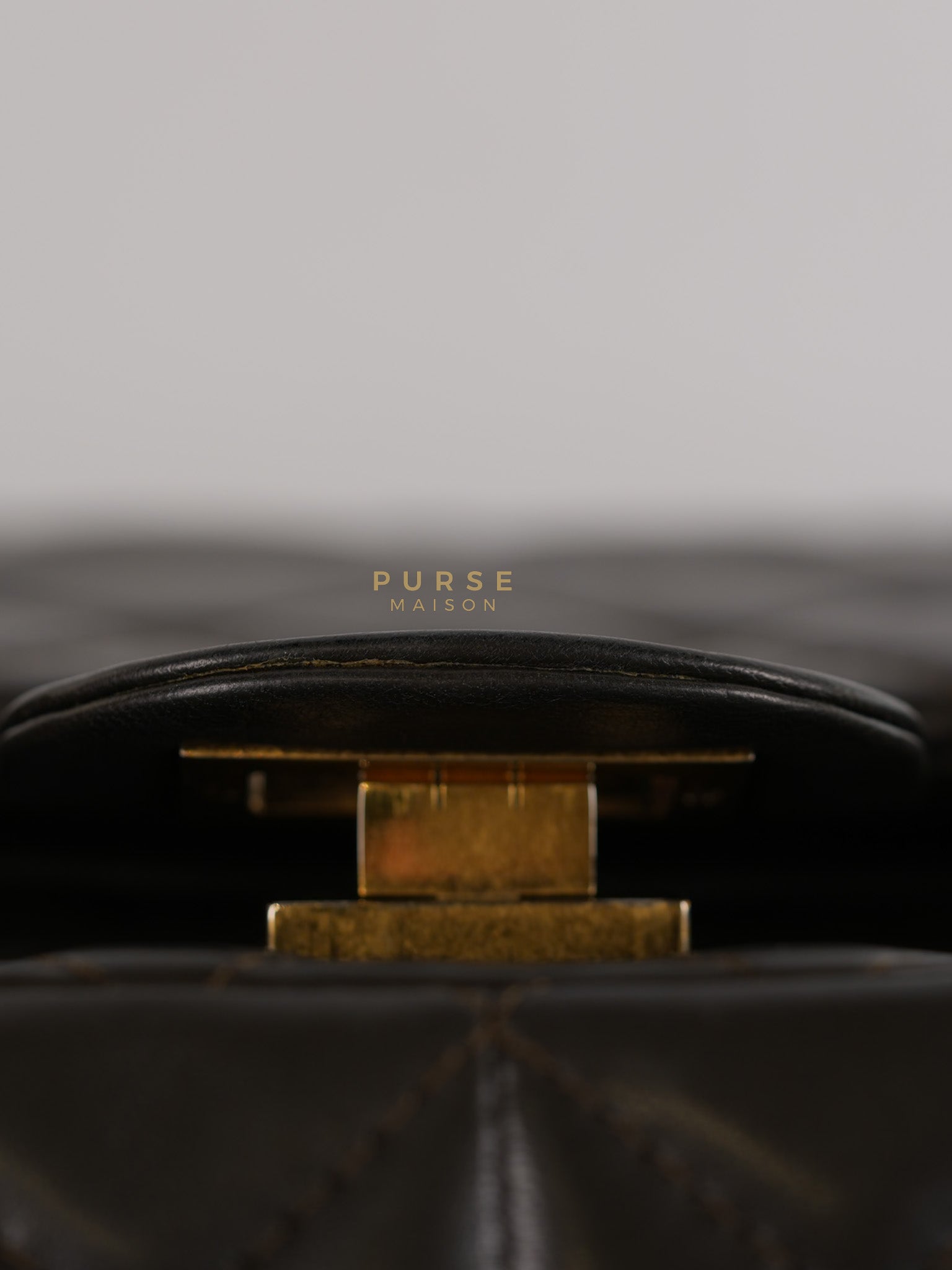 Reissue 2.55 Jumbo Bag in Charcoal Green Lambskin Leather & Gold Hardware Series 13 | Purse Maison Luxury Bags Shop