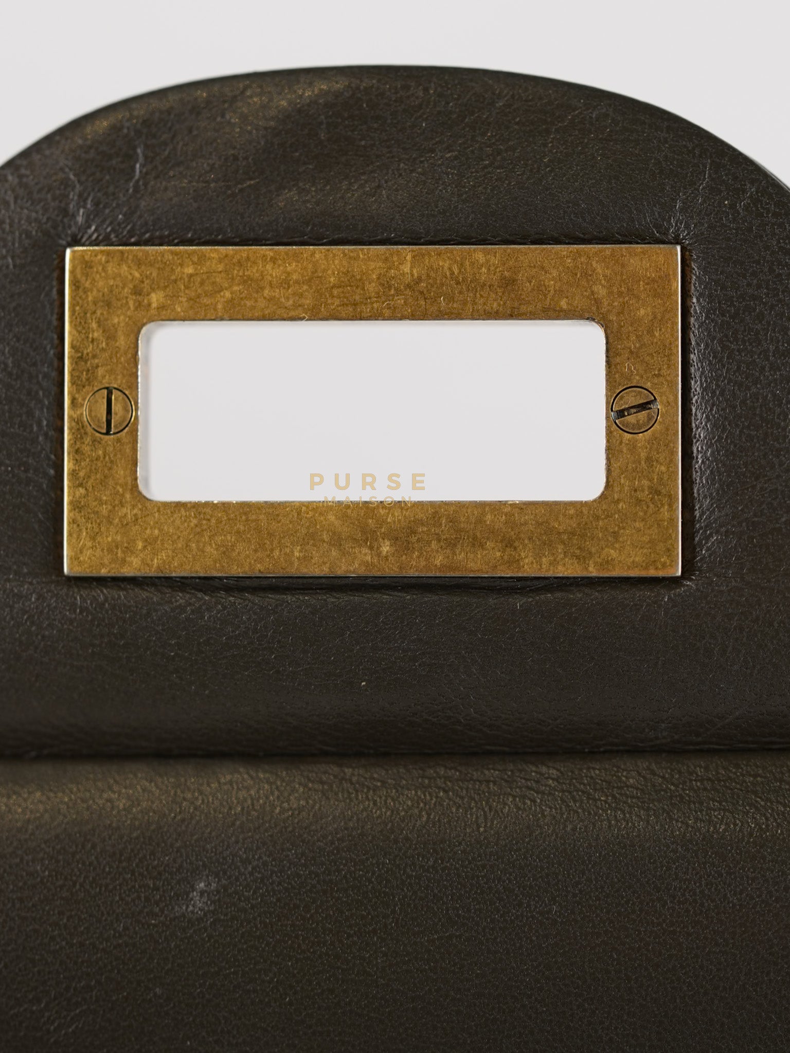 Reissue 2.55 Jumbo Bag in Charcoal Green Lambskin Leather & Gold Hardware Series 13 | Purse Maison Luxury Bags Shop