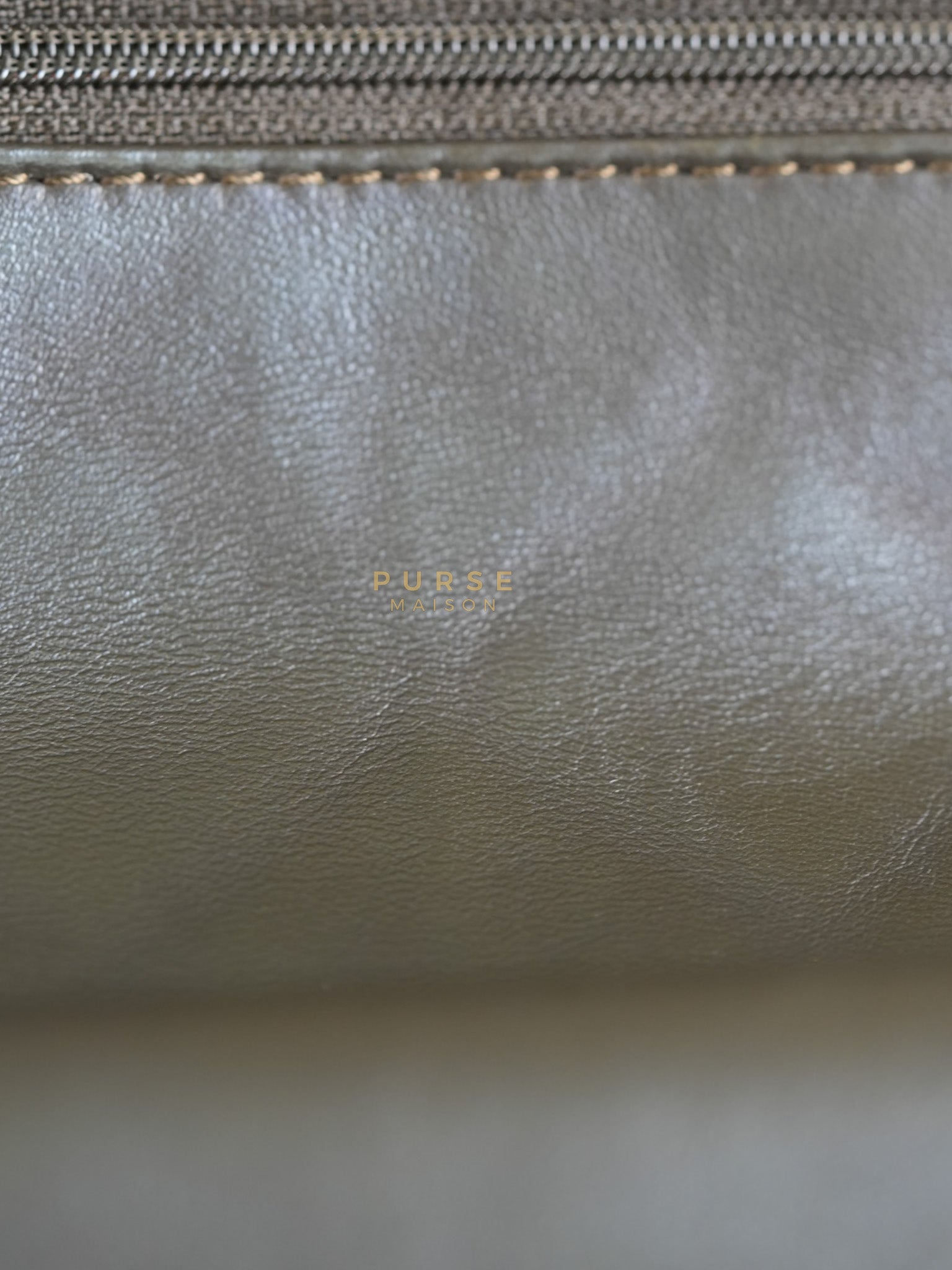 Reissue 2.55 Jumbo Bag in Charcoal Green Lambskin Leather & Gold Hardware Series 13 | Purse Maison Luxury Bags Shop