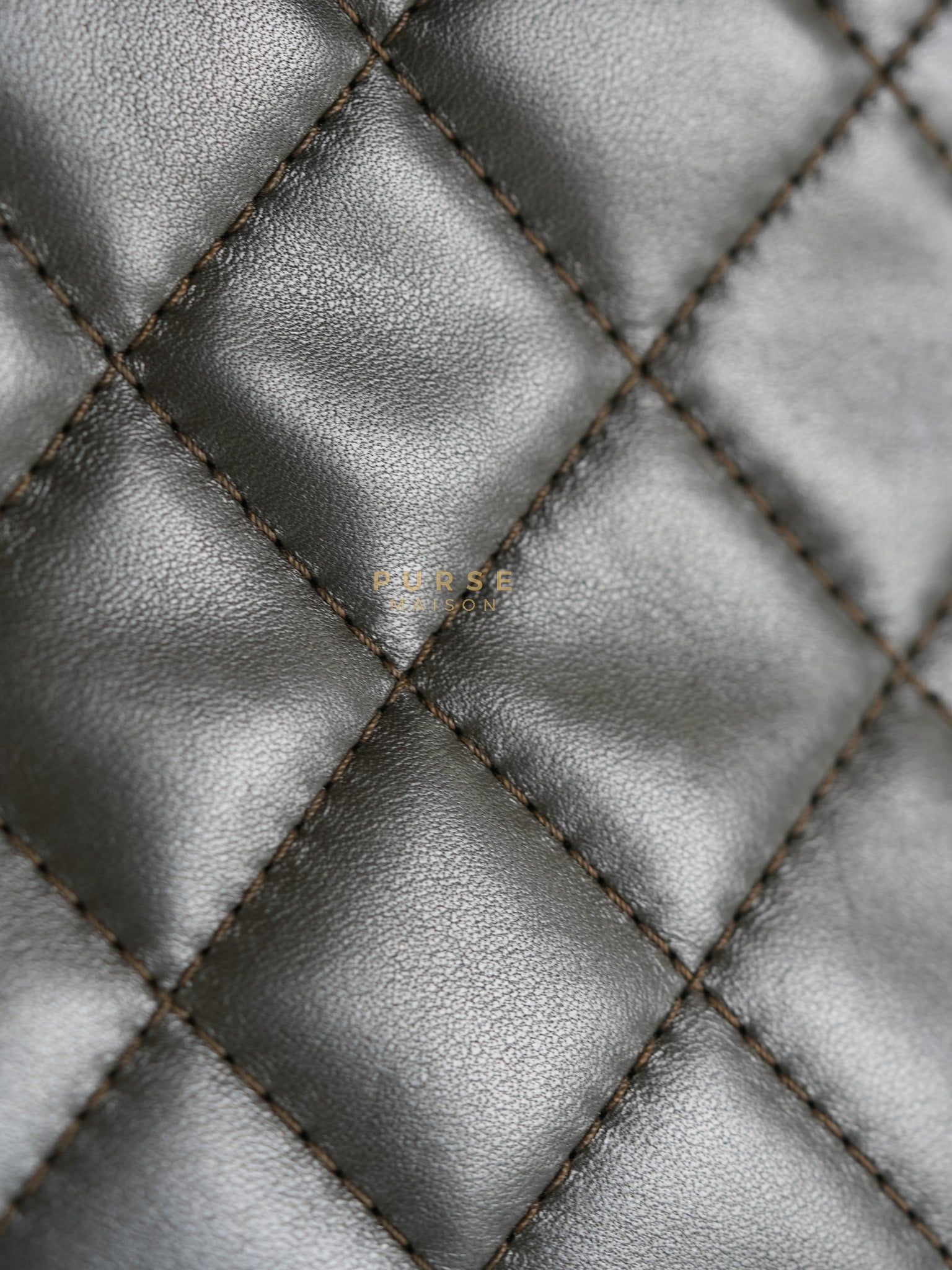 Reissue 2.55 Jumbo Bag in Charcoal Green Lambskin Leather & Gold Hardware Series 13 | Purse Maison Luxury Bags Shop