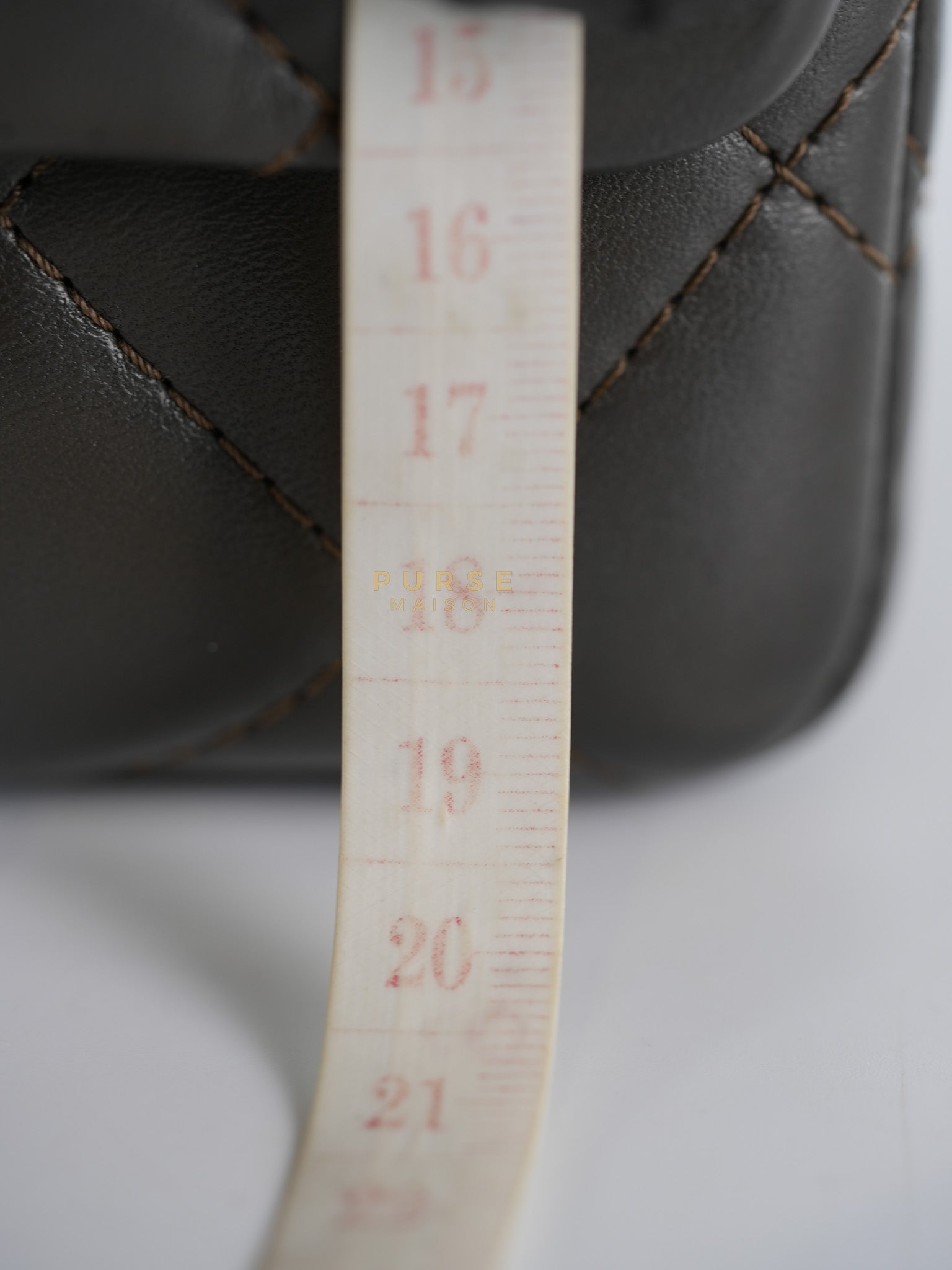 Reissue 2.55 Jumbo Bag in Charcoal Green Lambskin Leather & Gold Hardware Series 13 | Purse Maison Luxury Bags Shop