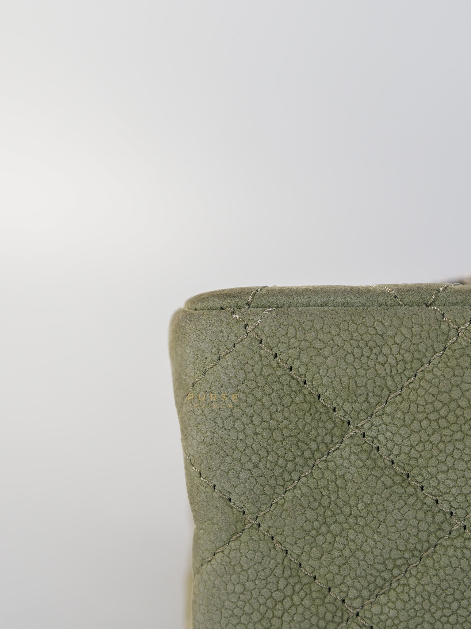 Reissue 2.55 Medium Pistachio Suede Leather Ruthenium Hardware Series 17 | Purse Maison Luxury Bags Shop