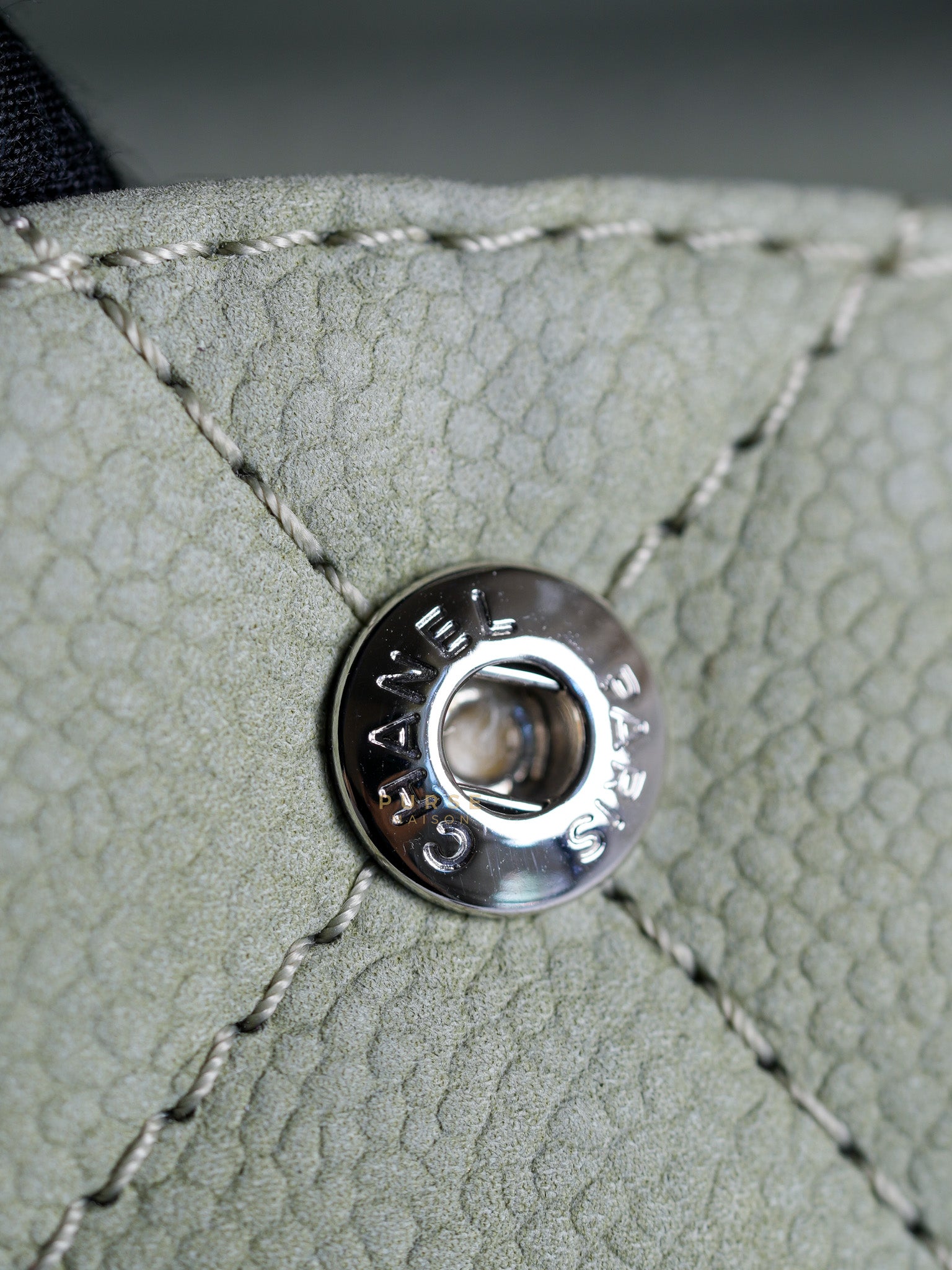 Reissue 2.55 Medium Pistachio Suede Leather Ruthenium Hardware Series 17 | Purse Maison Luxury Bags Shop