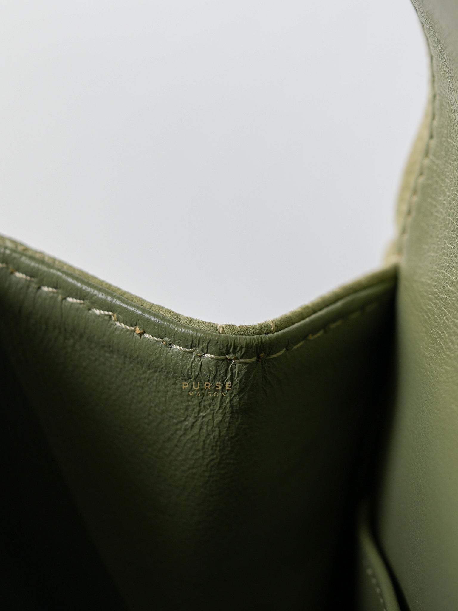 Reissue 2.55 Medium Pistachio Suede Leather Ruthenium Hardware Series 17 | Purse Maison Luxury Bags Shop