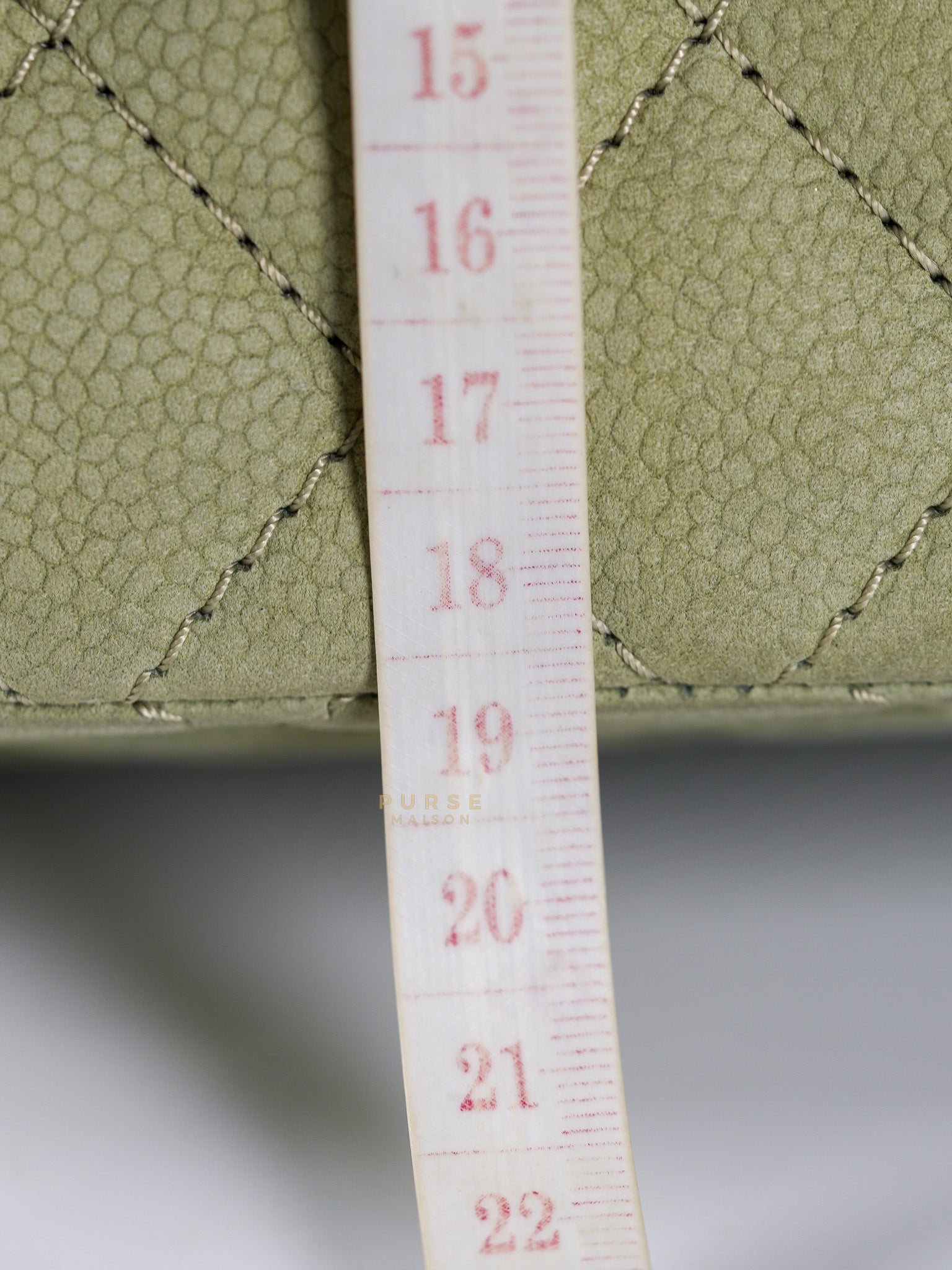 Reissue 2.55 Medium Pistachio Suede Leather Ruthenium Hardware Series 17 | Purse Maison Luxury Bags Shop