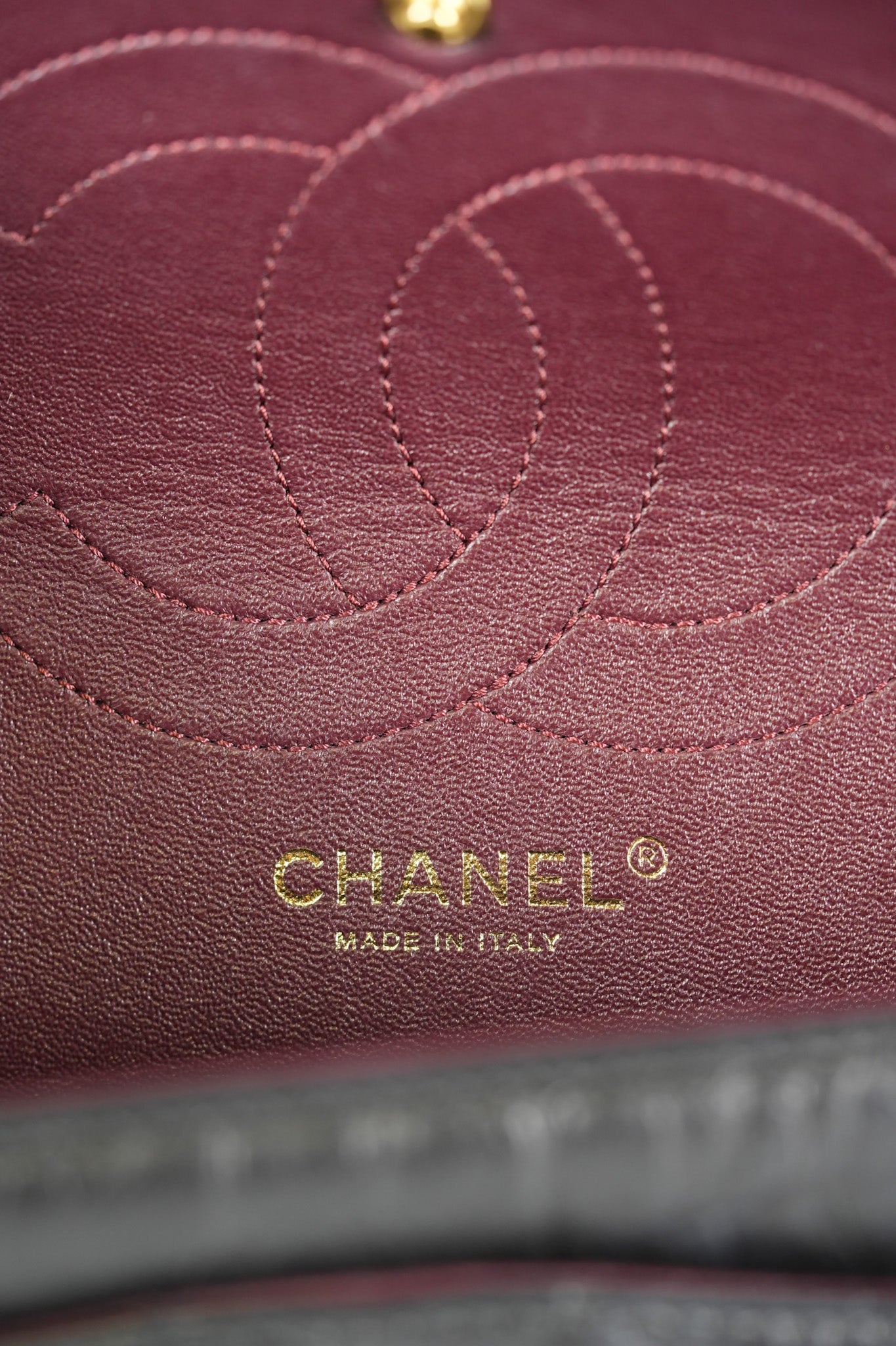 Reissue 2.55 Size 226 (Medium) in Black Quilted Calfskin Leather & Gold Hardware Series 21 | Purse Maison Luxury Bags Shop