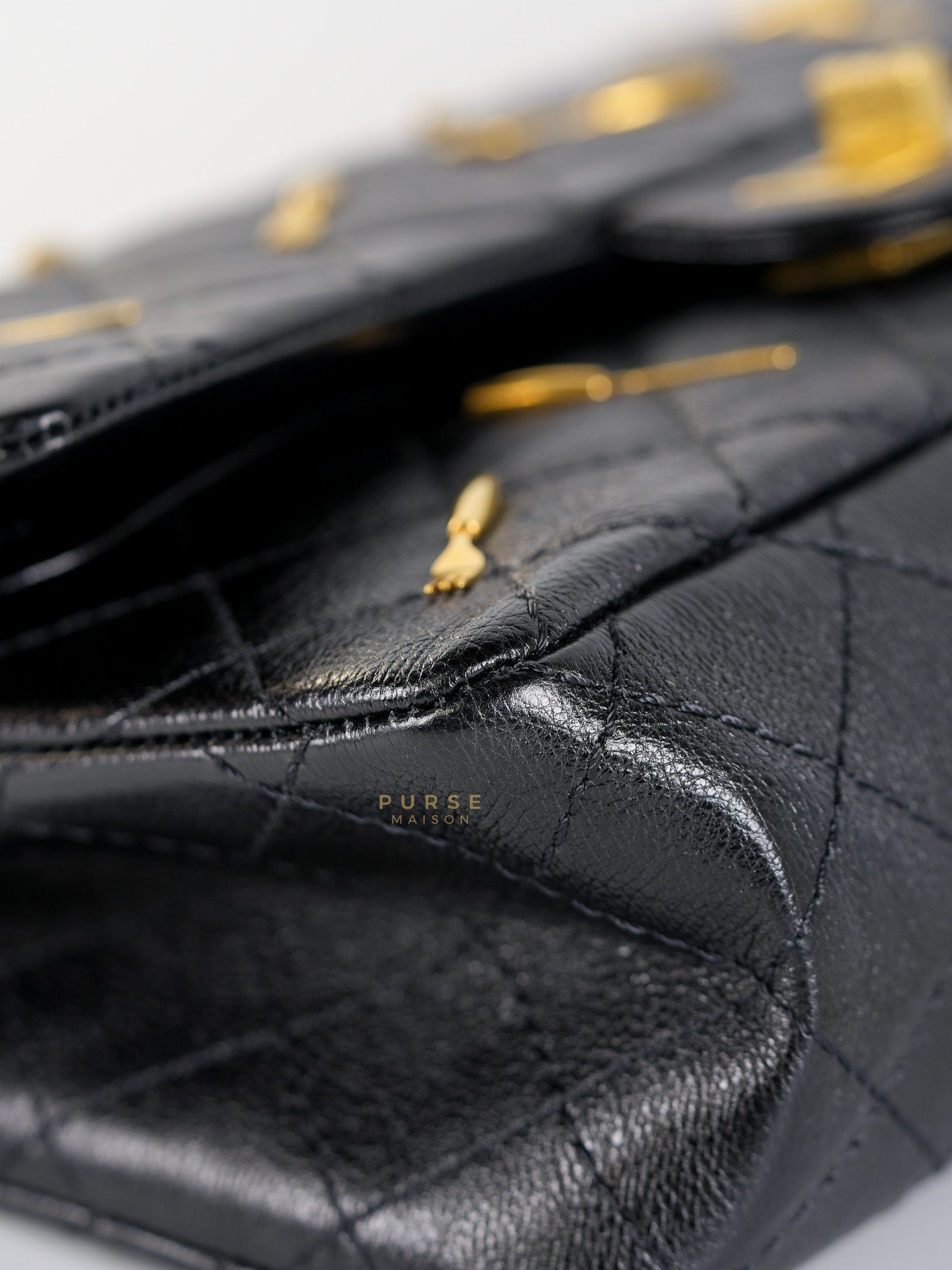 Reissue 2.55 Small Spoon Charms Brasserie Calfskin Leather in Aged Gold Hardware Series 21 | Purse Maison Luxury Bags Shop