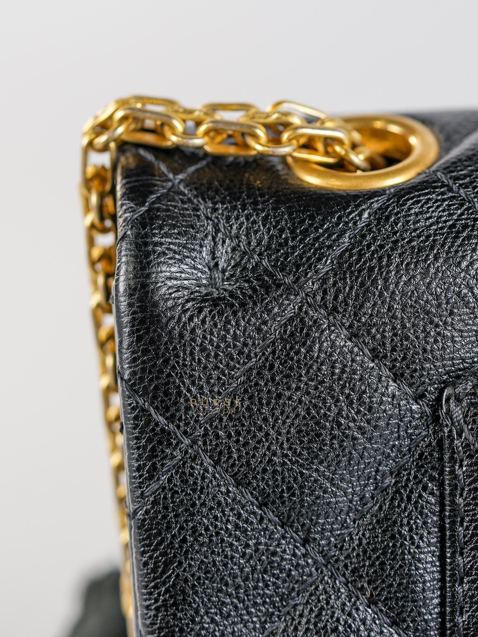 Reissue 2.55 Small Spoon Charms Brasserie Calfskin Leather in Aged Gold Hardware Series 21 | Purse Maison Luxury Bags Shop