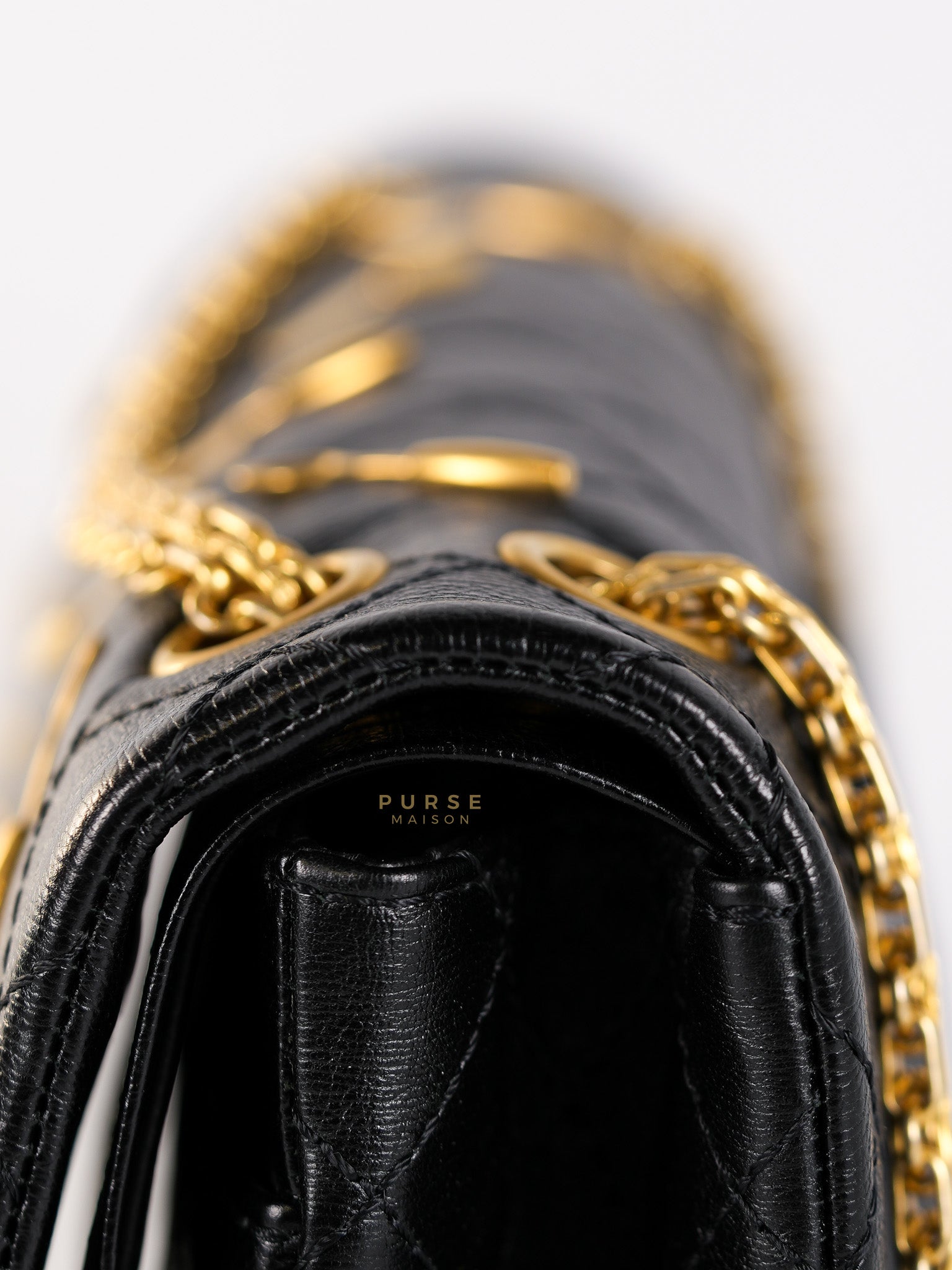 Reissue 2.55 Small Spoon Charms Brasserie Calfskin Leather in Aged Gold Hardware Series 21 | Purse Maison Luxury Bags Shop