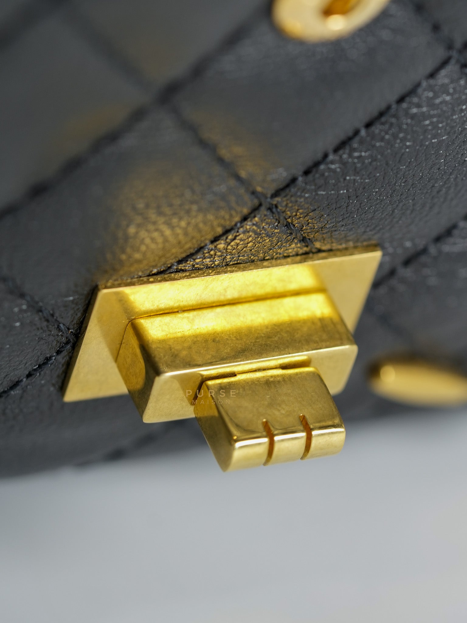 Reissue 2.55 Small Spoon Charms Brasserie Calfskin Leather in Aged Gold Hardware Series 21 | Purse Maison Luxury Bags Shop