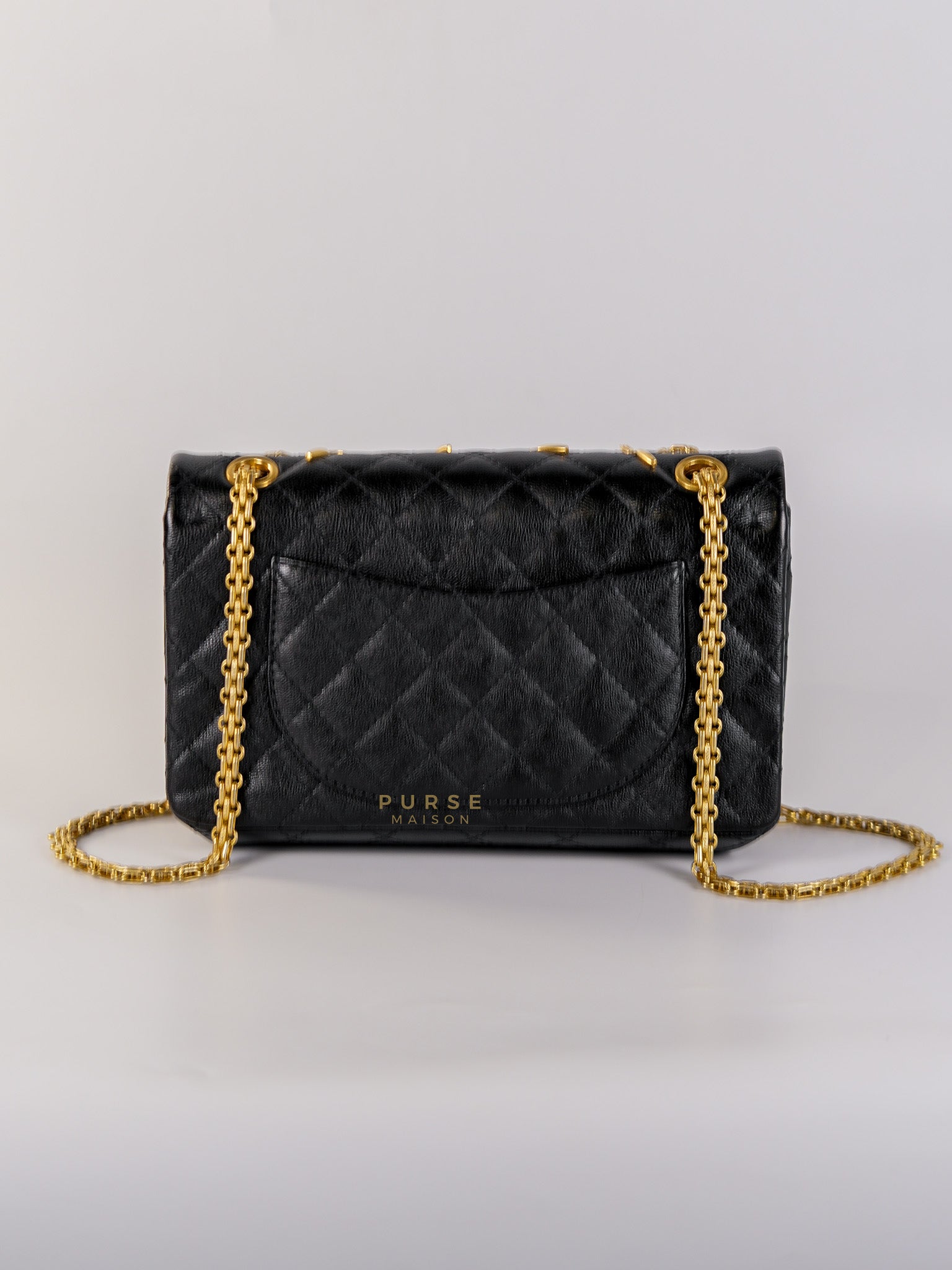 Reissue 2.55 Small Spoon Charms Brasserie Calfskin Leather in Aged Gold Hardware Series 21 | Purse Maison Luxury Bags Shop