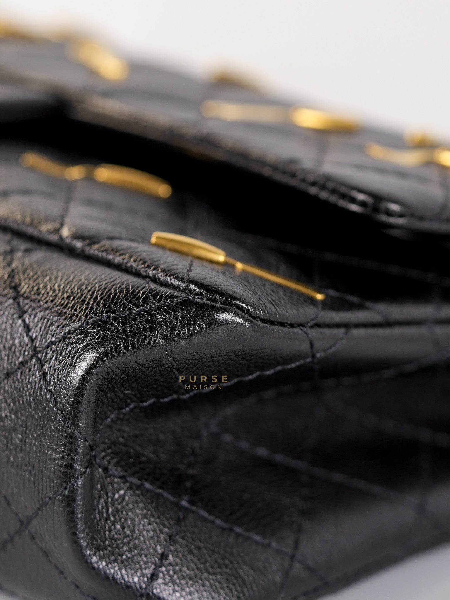 Reissue 2.55 Small Spoon Charms Brasserie Calfskin Leather in Aged Gold Hardware Series 21 | Purse Maison Luxury Bags Shop