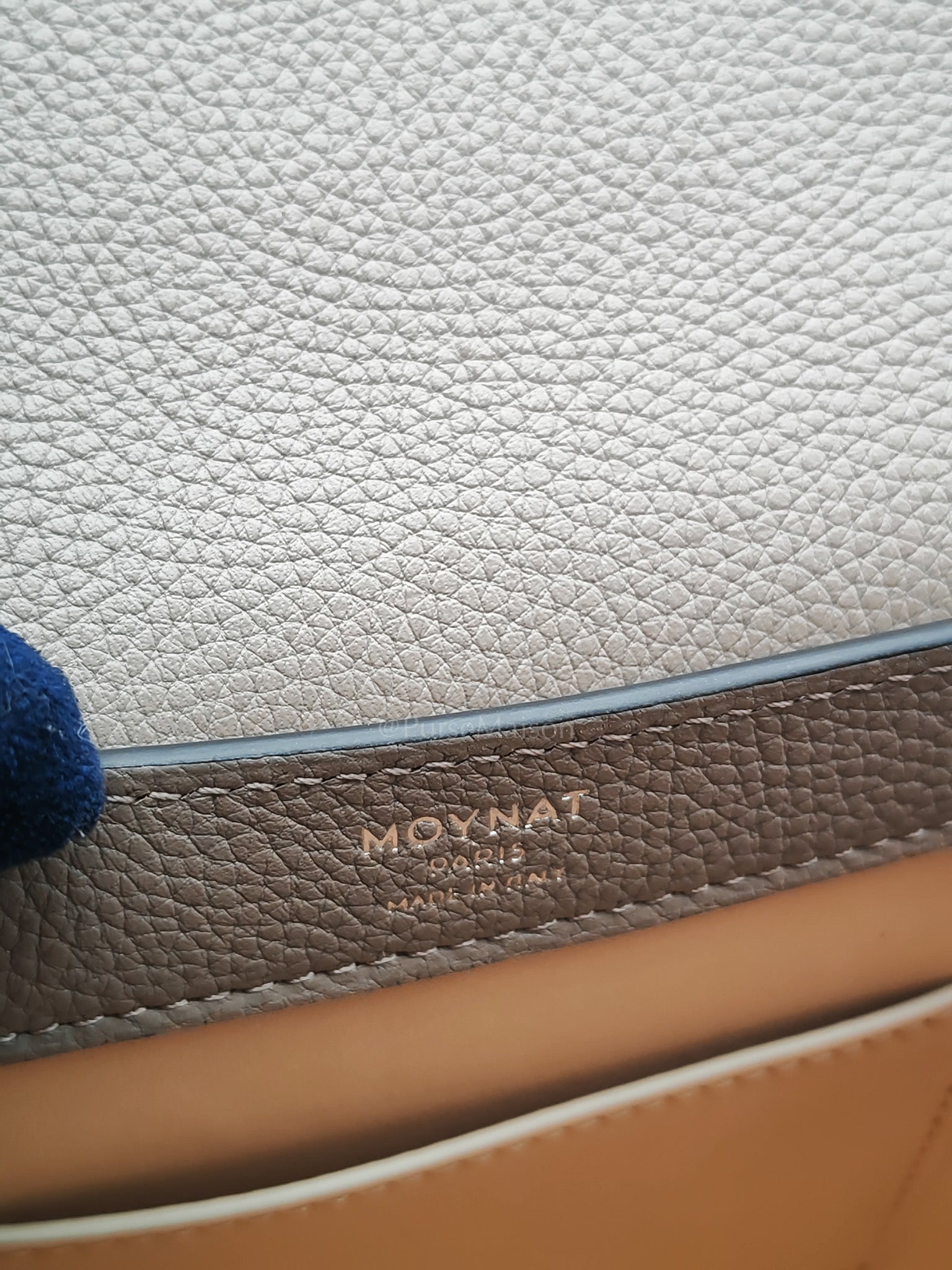 Rejane BB Hand Bag in Taupe Taurillon Calfskin Leather & Silver Hardware | Purse Maison Luxury Bags Shop
