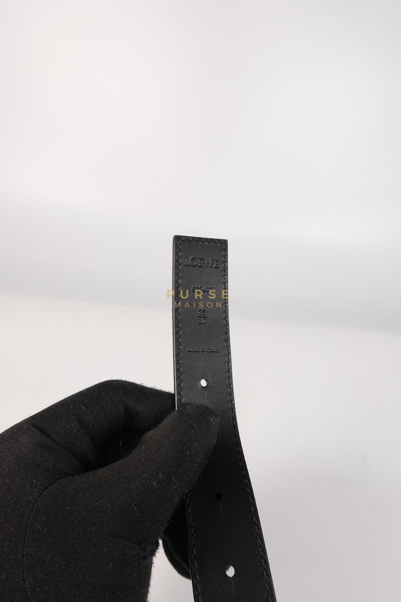 Reversible Anagram Belt in Black/Tan Leather Size 75 | Purse Maison Luxury Bags Shop