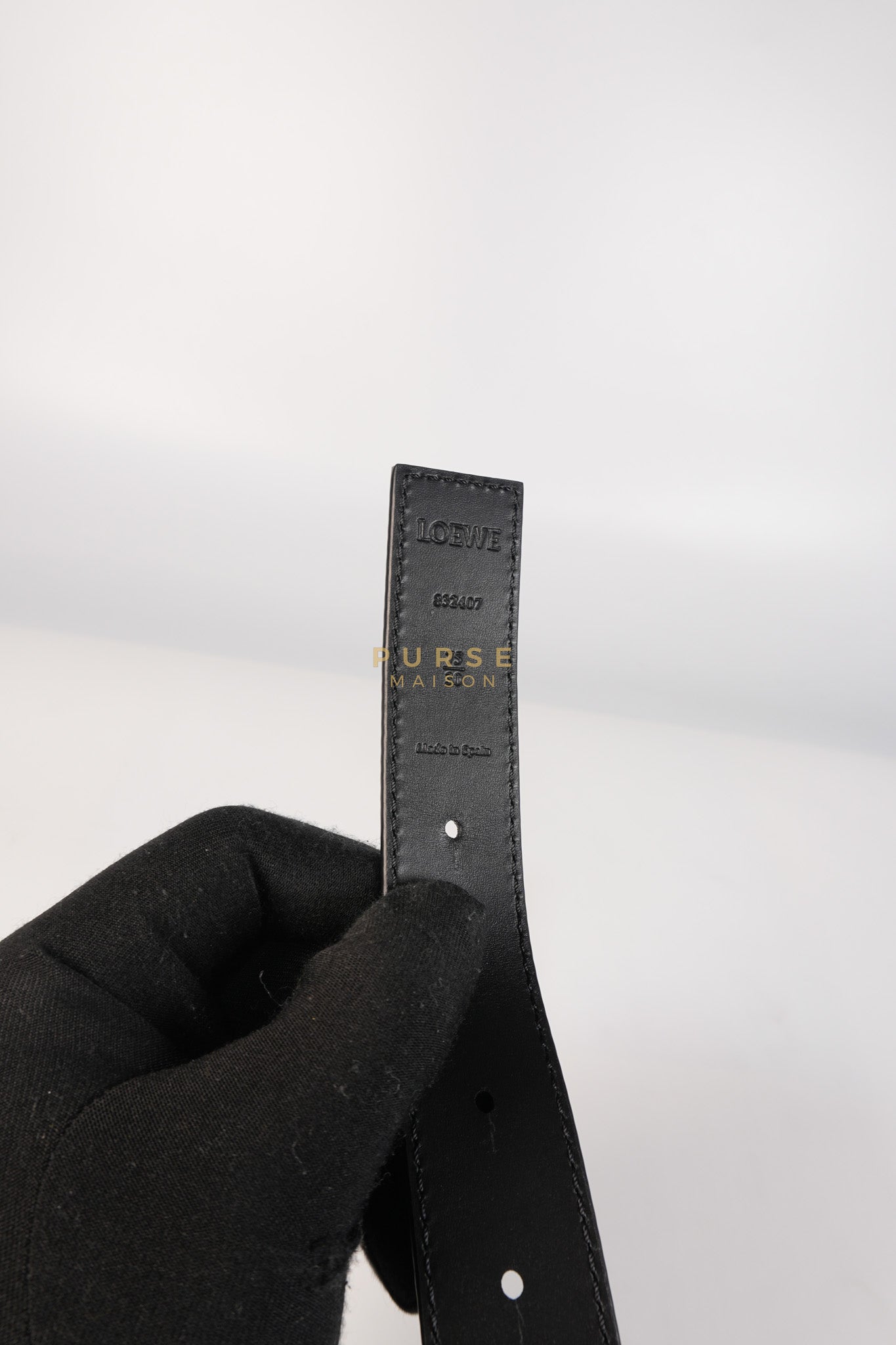 Reversible Anagram Belt in Black/Tan Leather Size 75 | Purse Maison Luxury Bags Shop