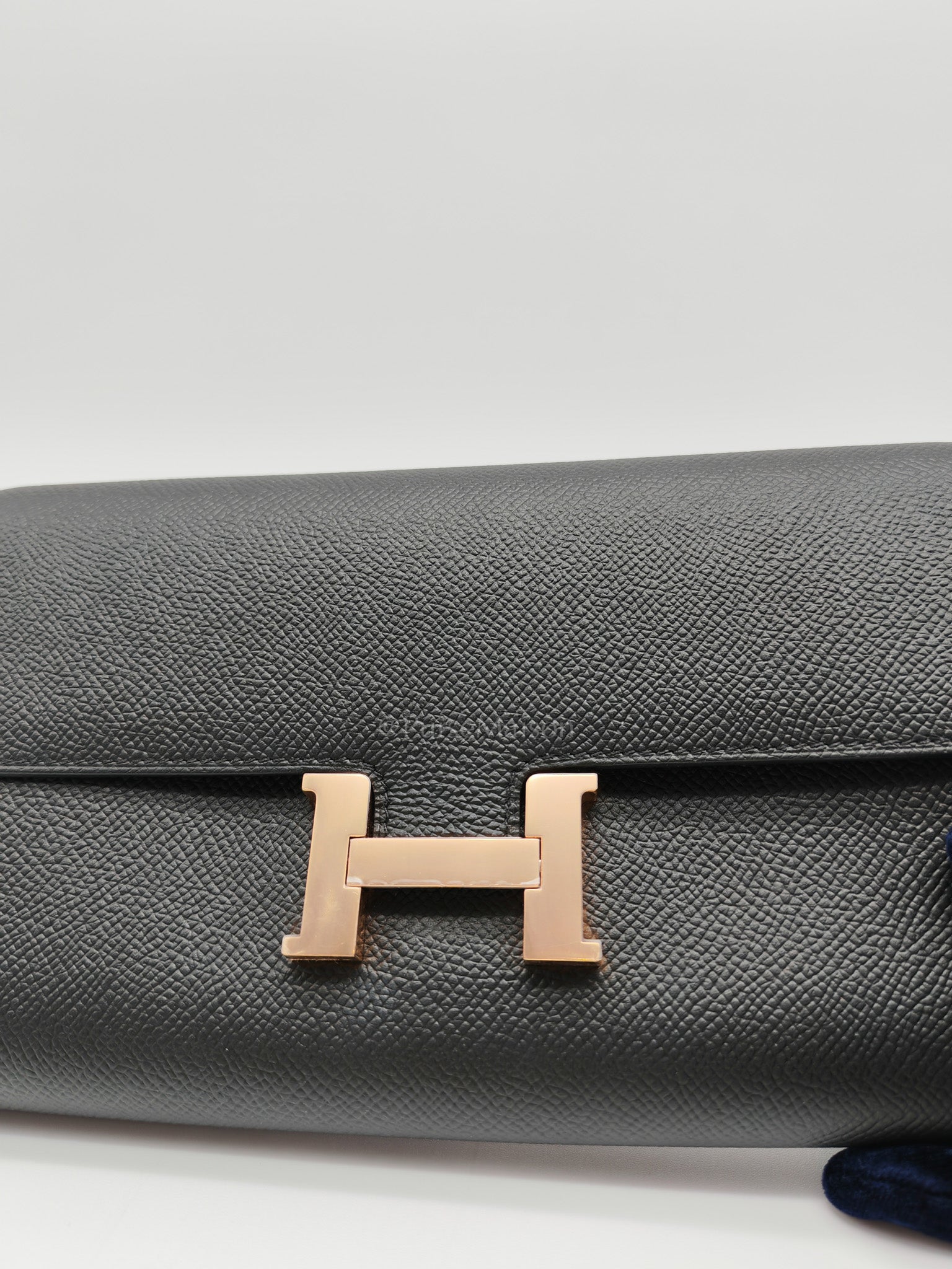 Constance To Go in Black Epsom Leather & Rose Gold Hardware Stamp W(2024)