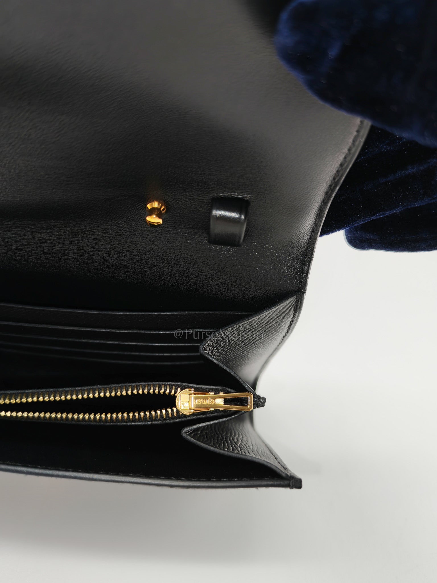 Constance To Go in Black Epsom Leather & Rose Gold Hardware Stamp W(2024)