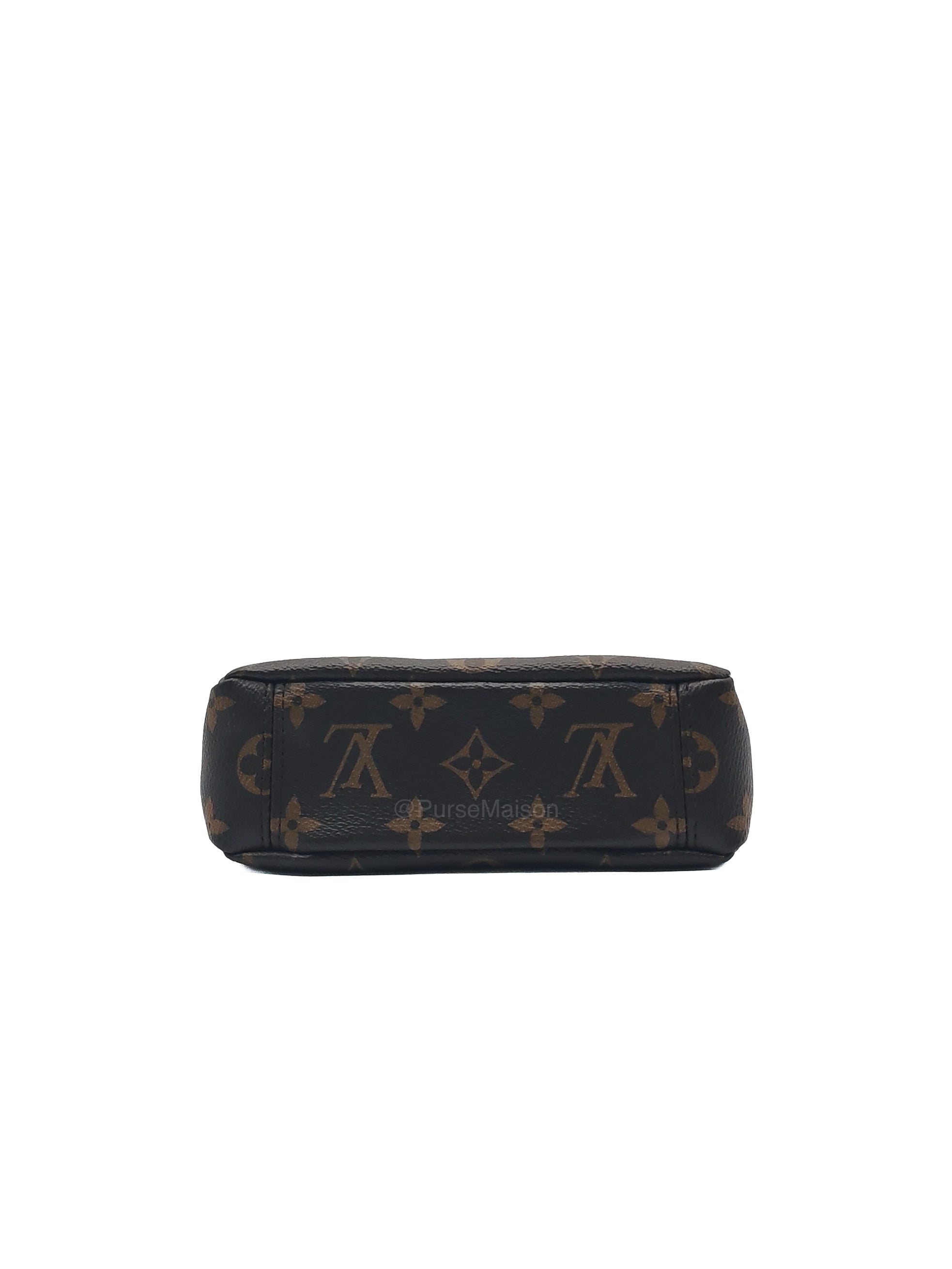 Louis Vuitton Nano Pallas Two Way Hand Bag in Monogram Canvas and Gold Hardware (Datecode: SN5115)