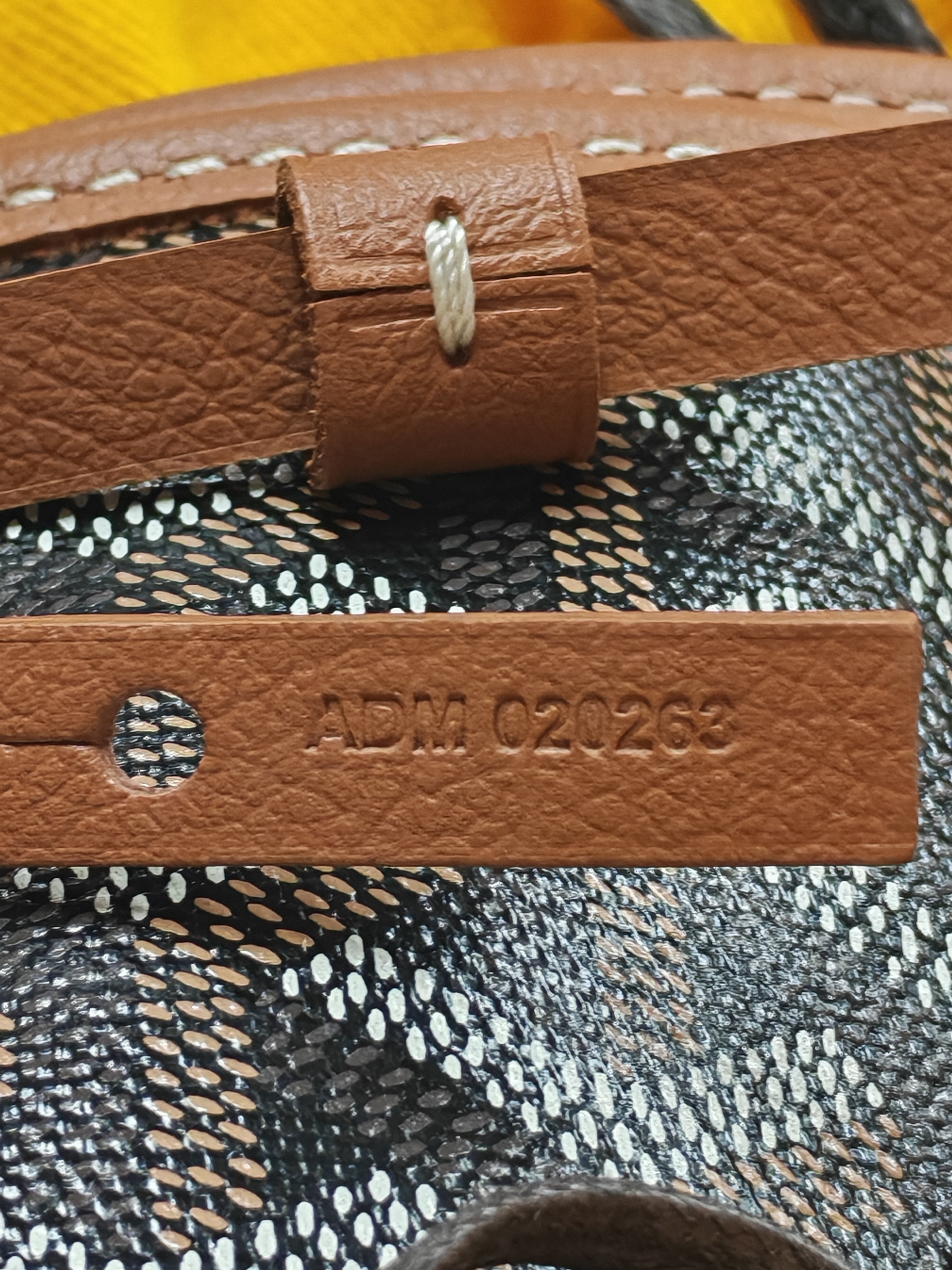 Goyard Saint Louis PM Tote Bag in Tan Goyardine Canvas with Croc Unicversal Chip Charm