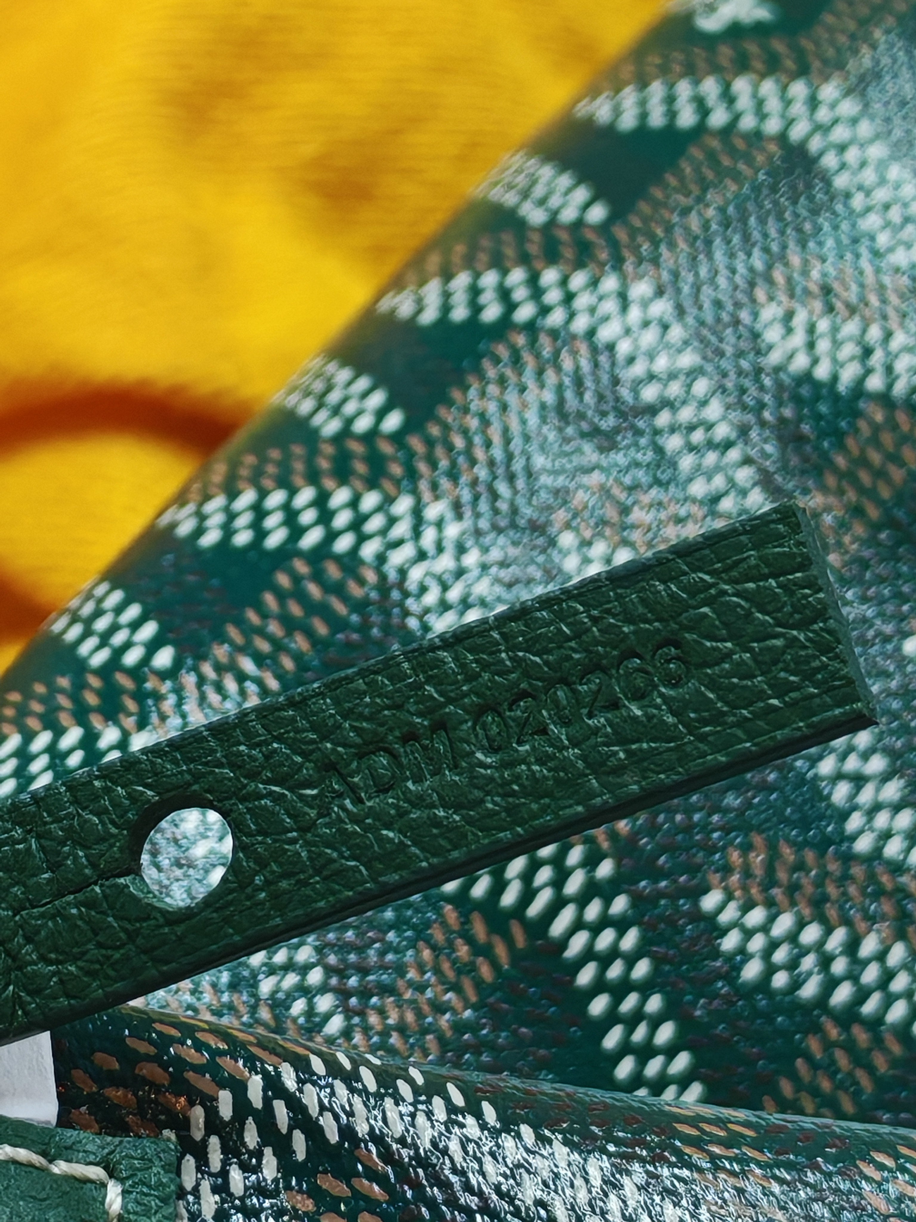 Goyard Saint Louis PM in Vert/Green Goyardine Canvas with Croc Universel Clip Charm