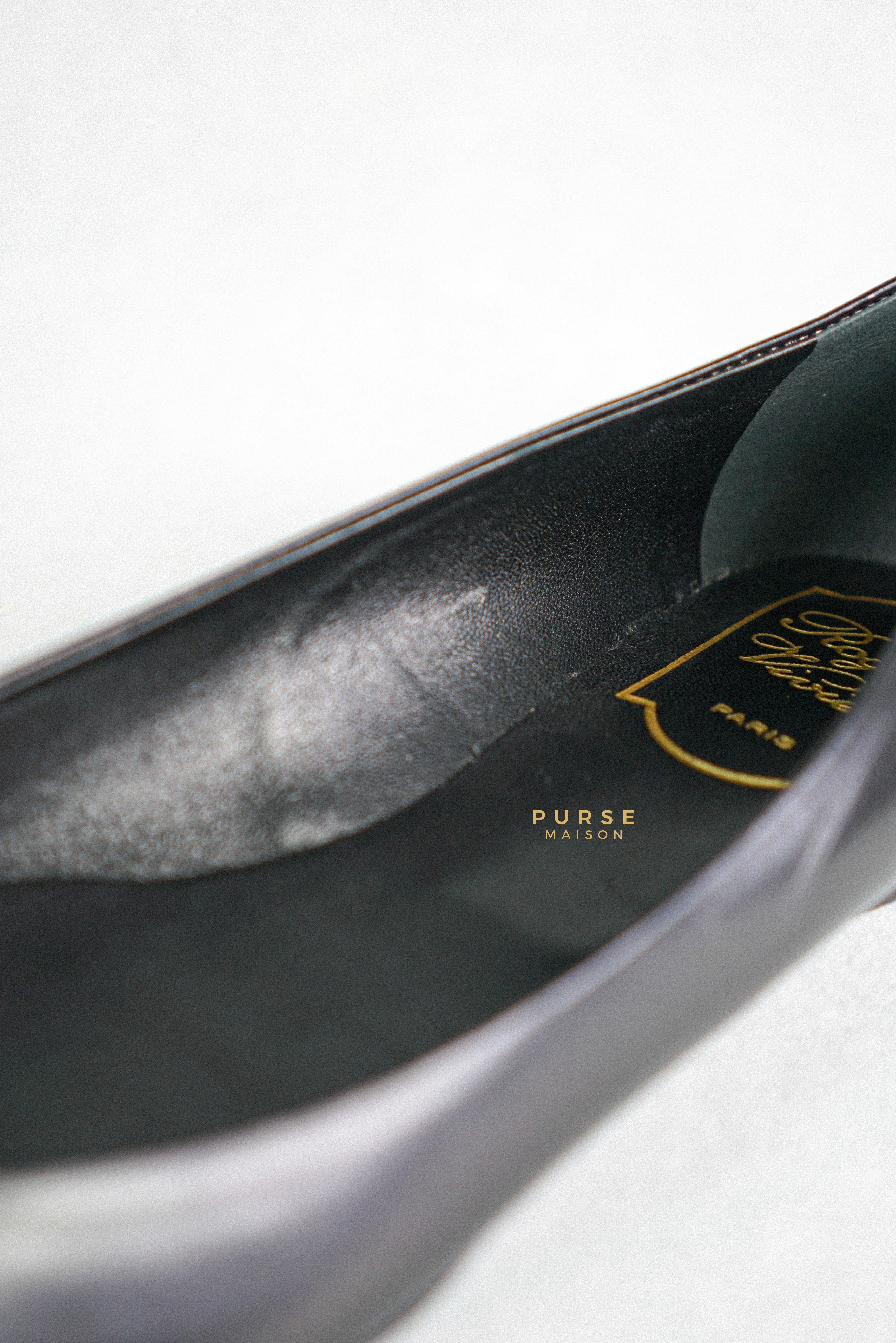 Roger Vivier Black Ballerine Belle Vivier Shoes Size 36.5 (24cm) | Purse Maison Luxury Bags Shop