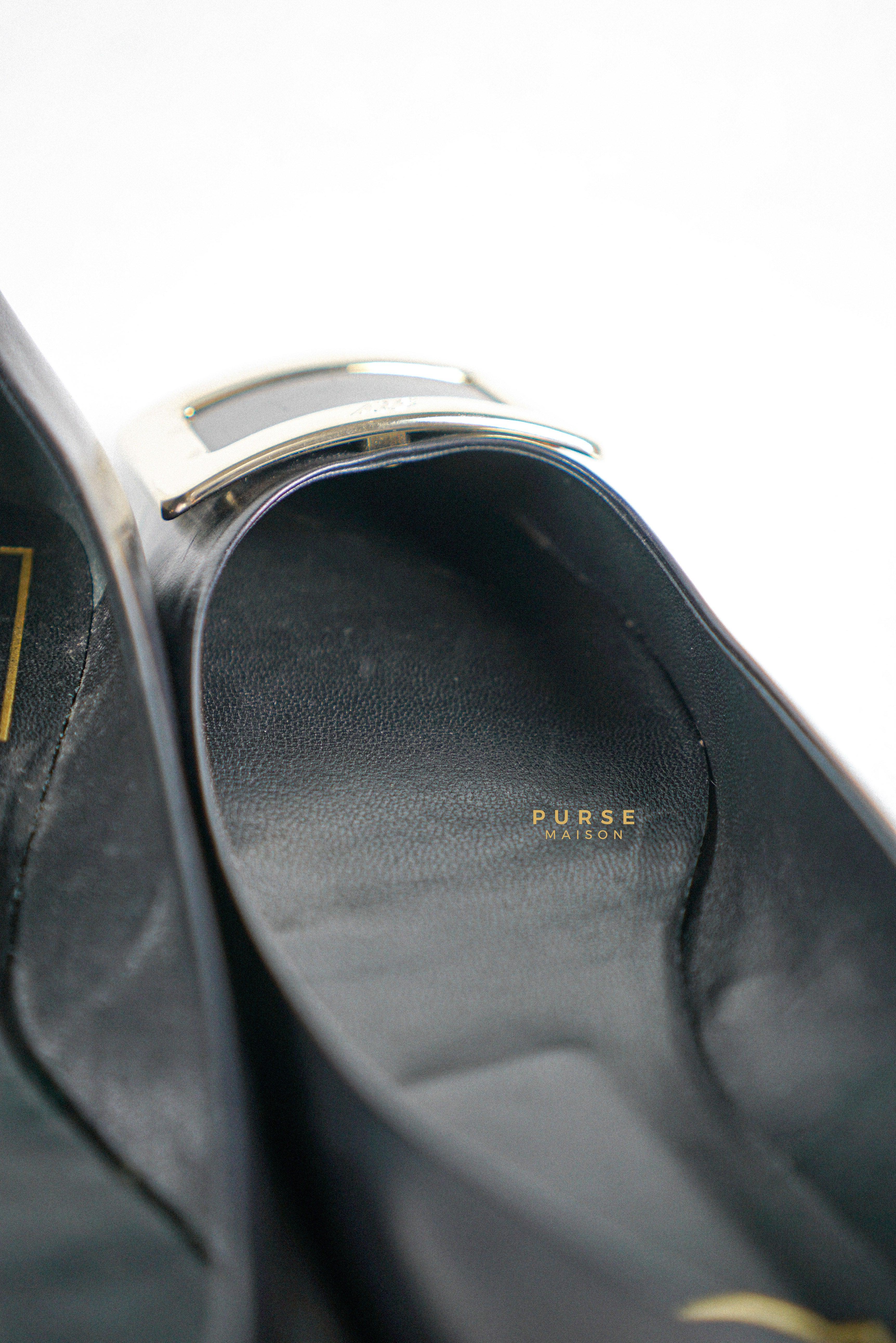 Roger Vivier Black Ballerine Belle Vivier Shoes Size 36.5 (24cm) | Purse Maison Luxury Bags Shop