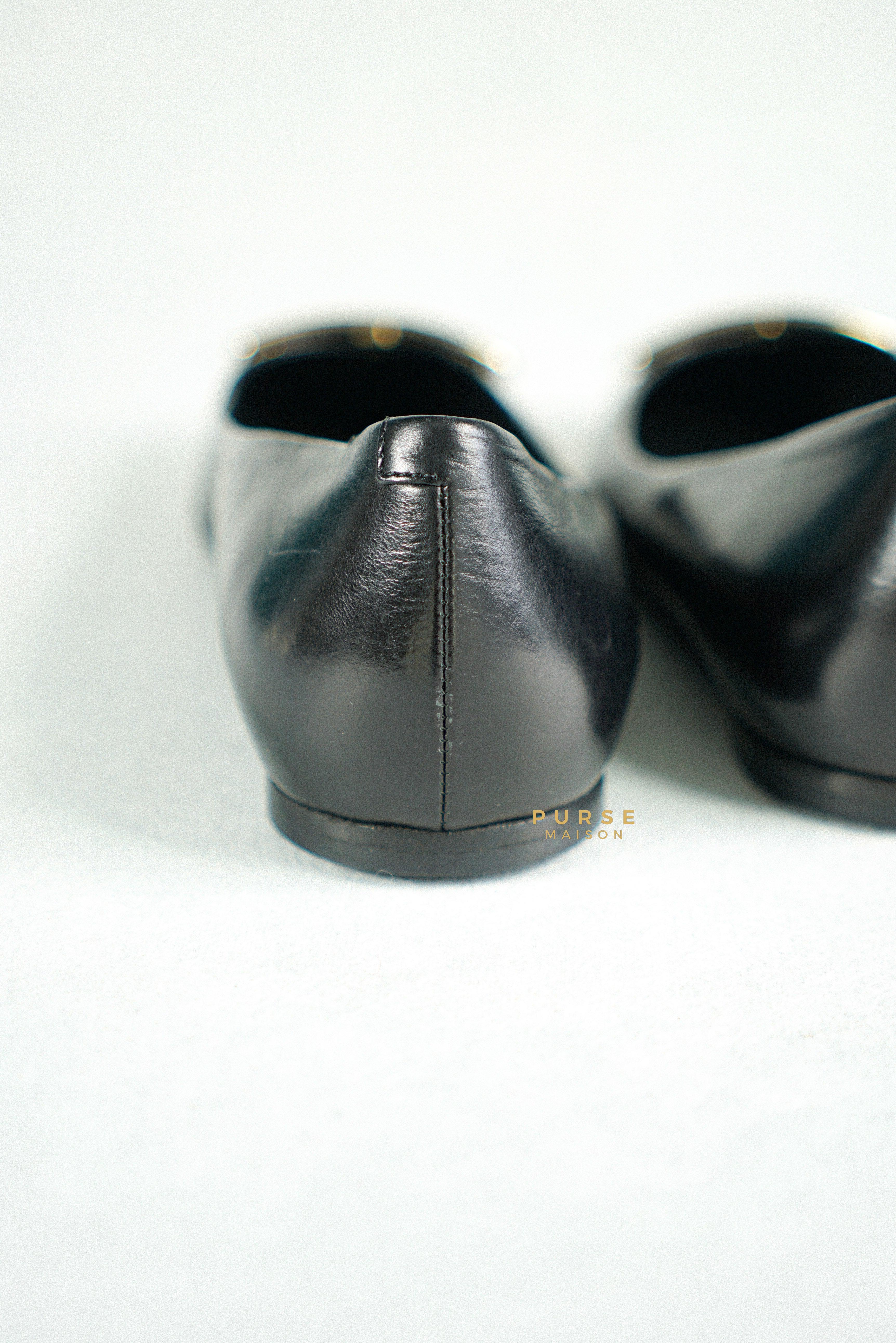 Roger Vivier Black Ballerine Belle Vivier Shoes Size 36.5 (24cm) | Purse Maison Luxury Bags Shop